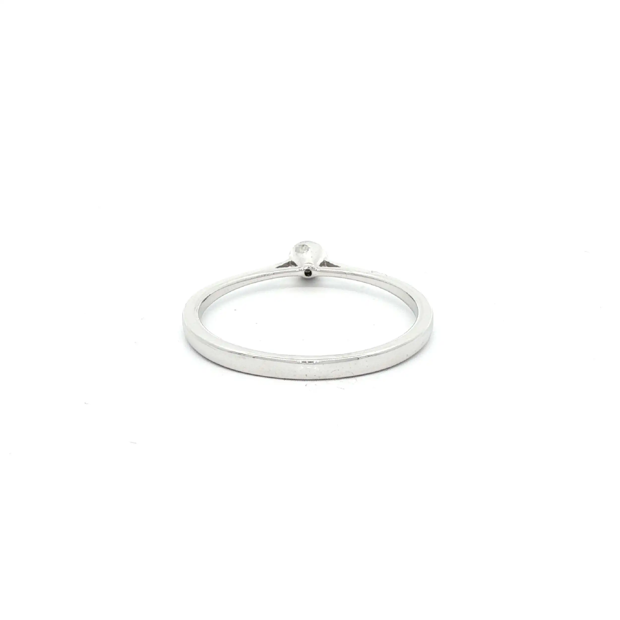 Solitärring Weißgold mit Brillant 0,05ct