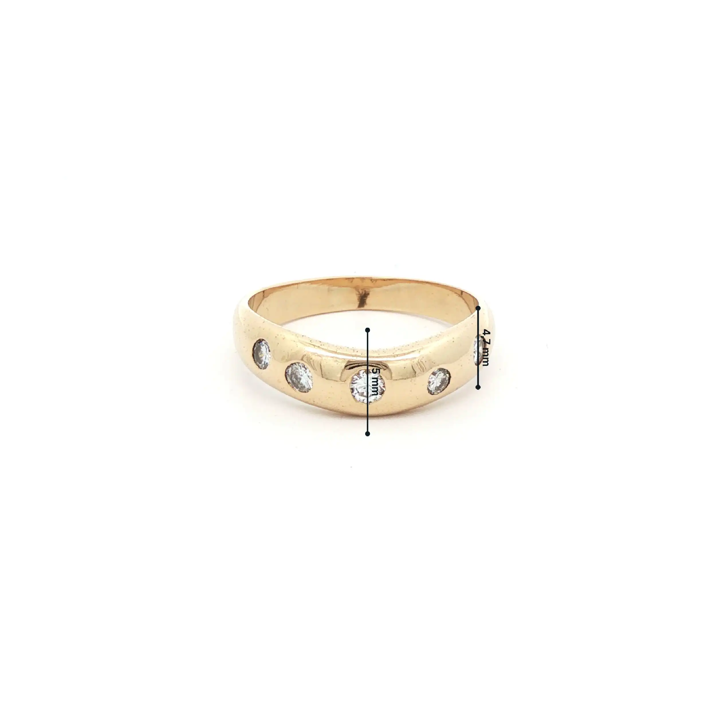 Ring Gelbgold mit Brillanten