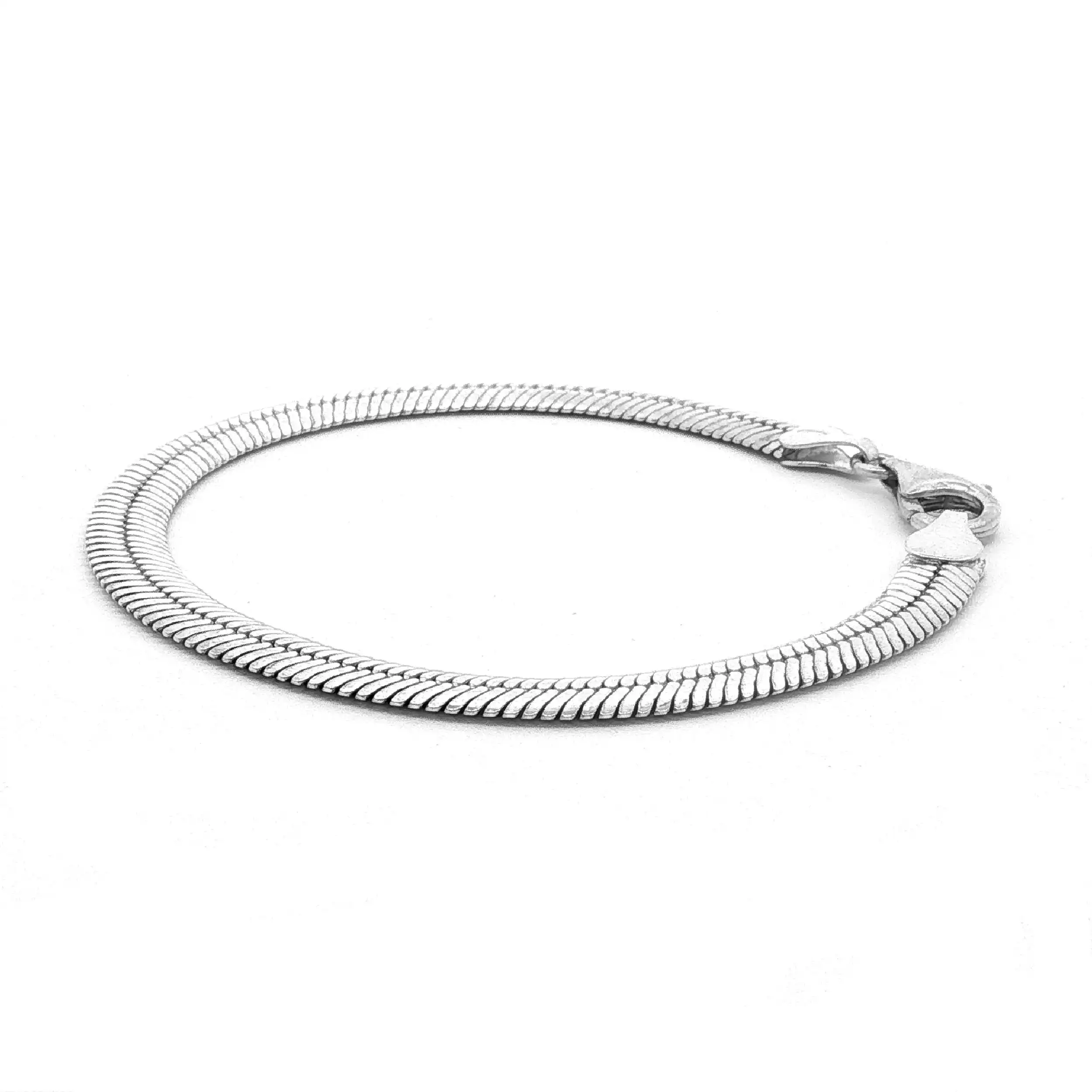 Schlangenarmband flach Silber Schlangenarmband flach Silber