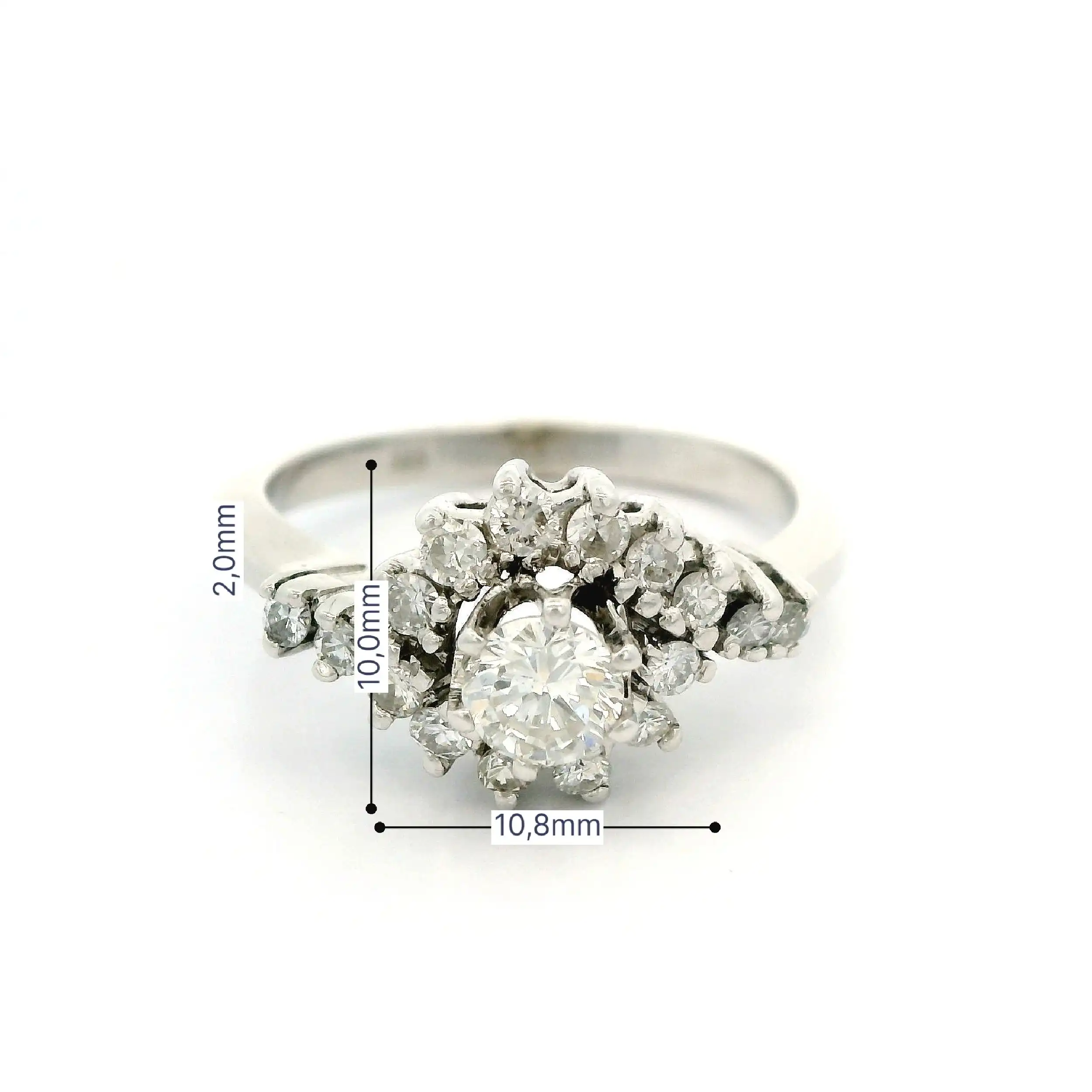 Ring Weißgold mit Brillanten Ring Weißgold mit Brillanten