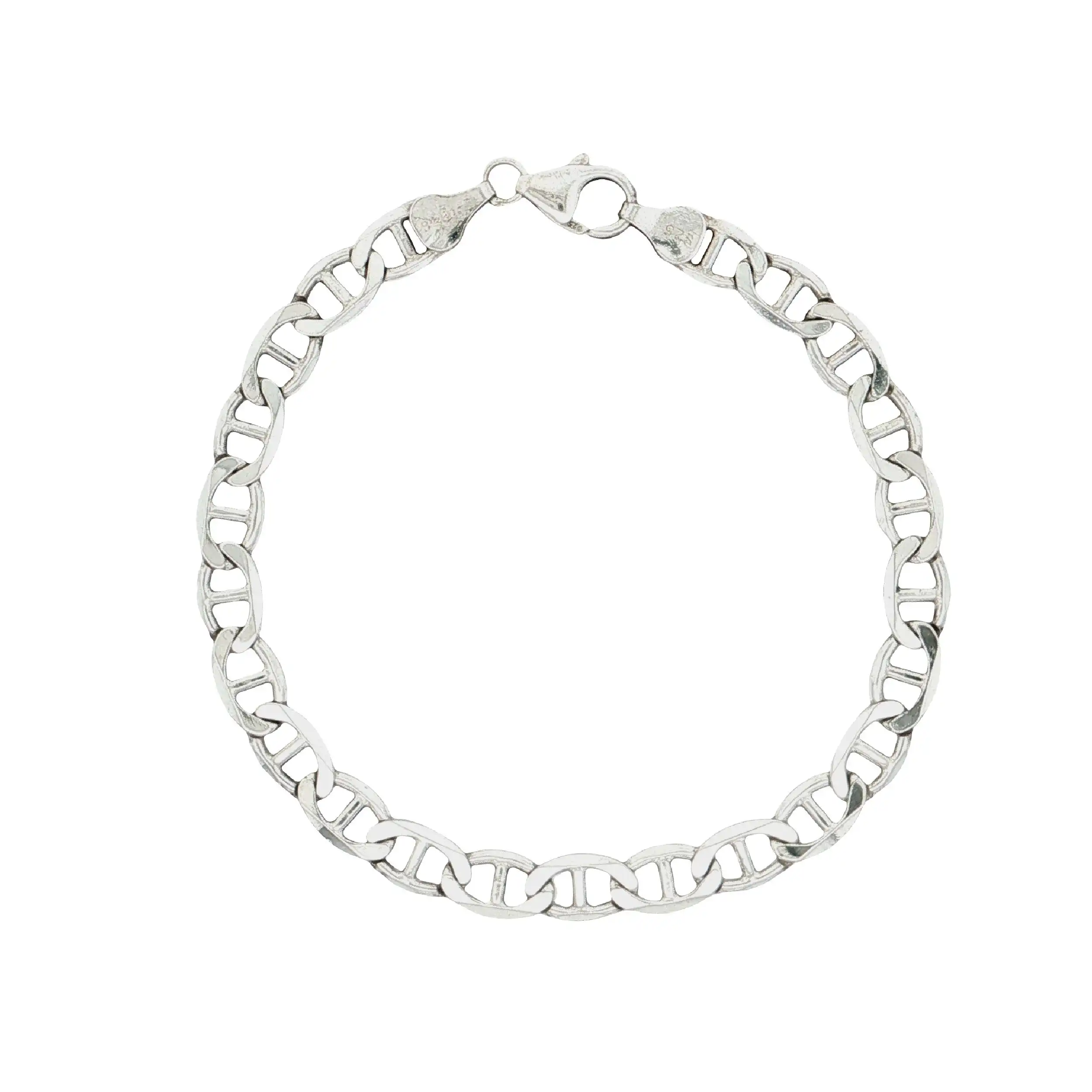 Stäbchenpanzerarmband Silber