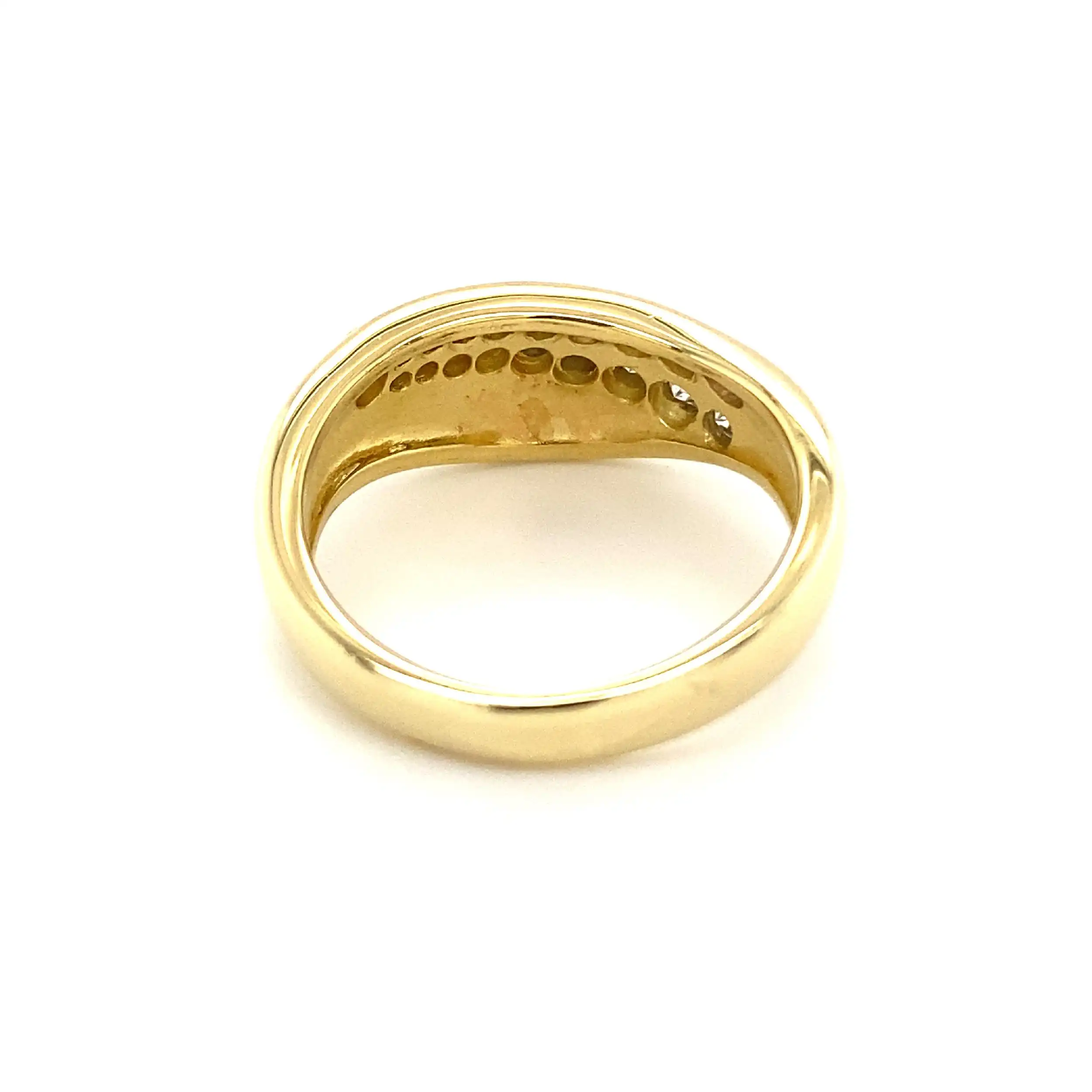 Ring Gelbgold mit Brillanten, graviert mit 0,75ct.