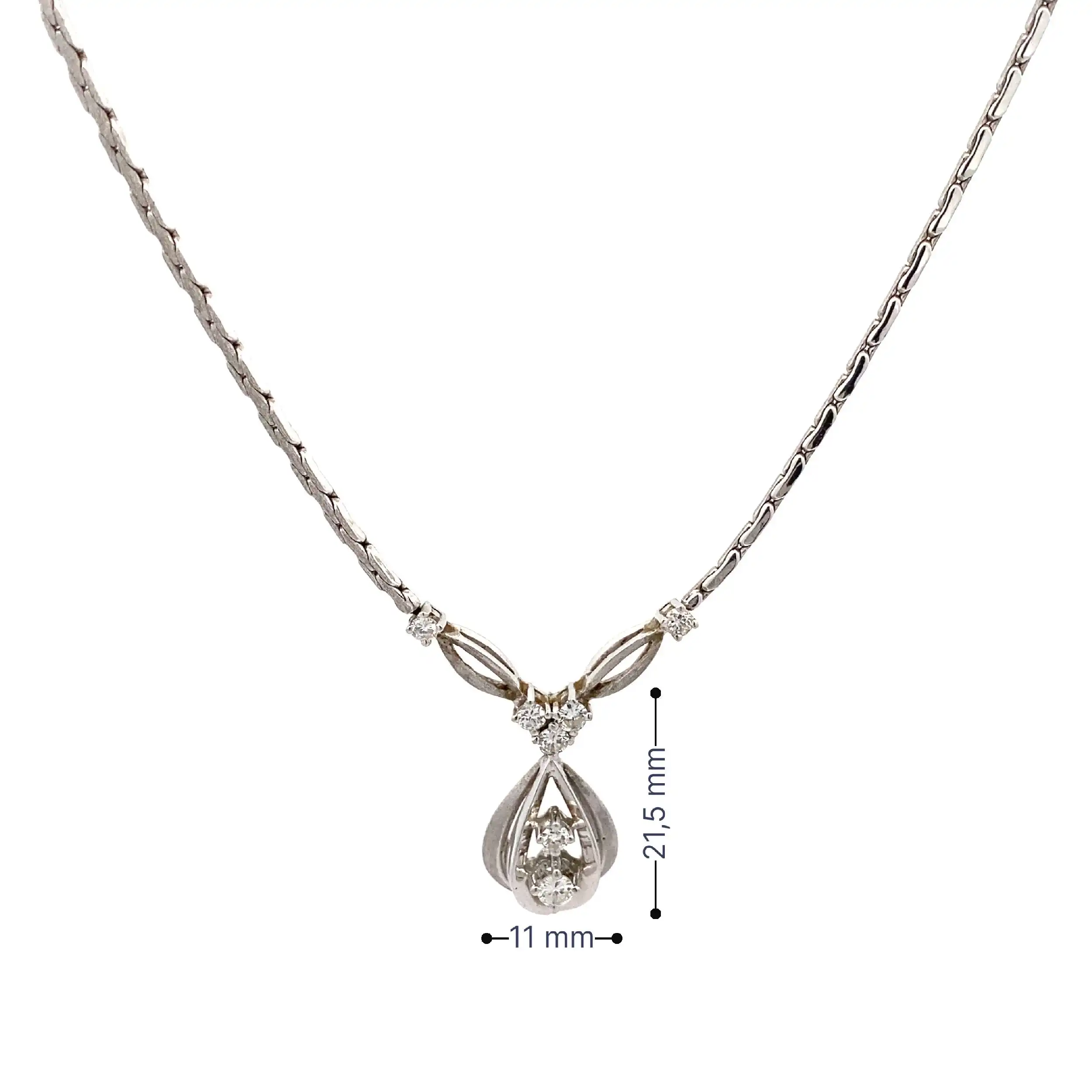 Collier Weißgold mit Brillanten Collier Weißgold mit Brillanten