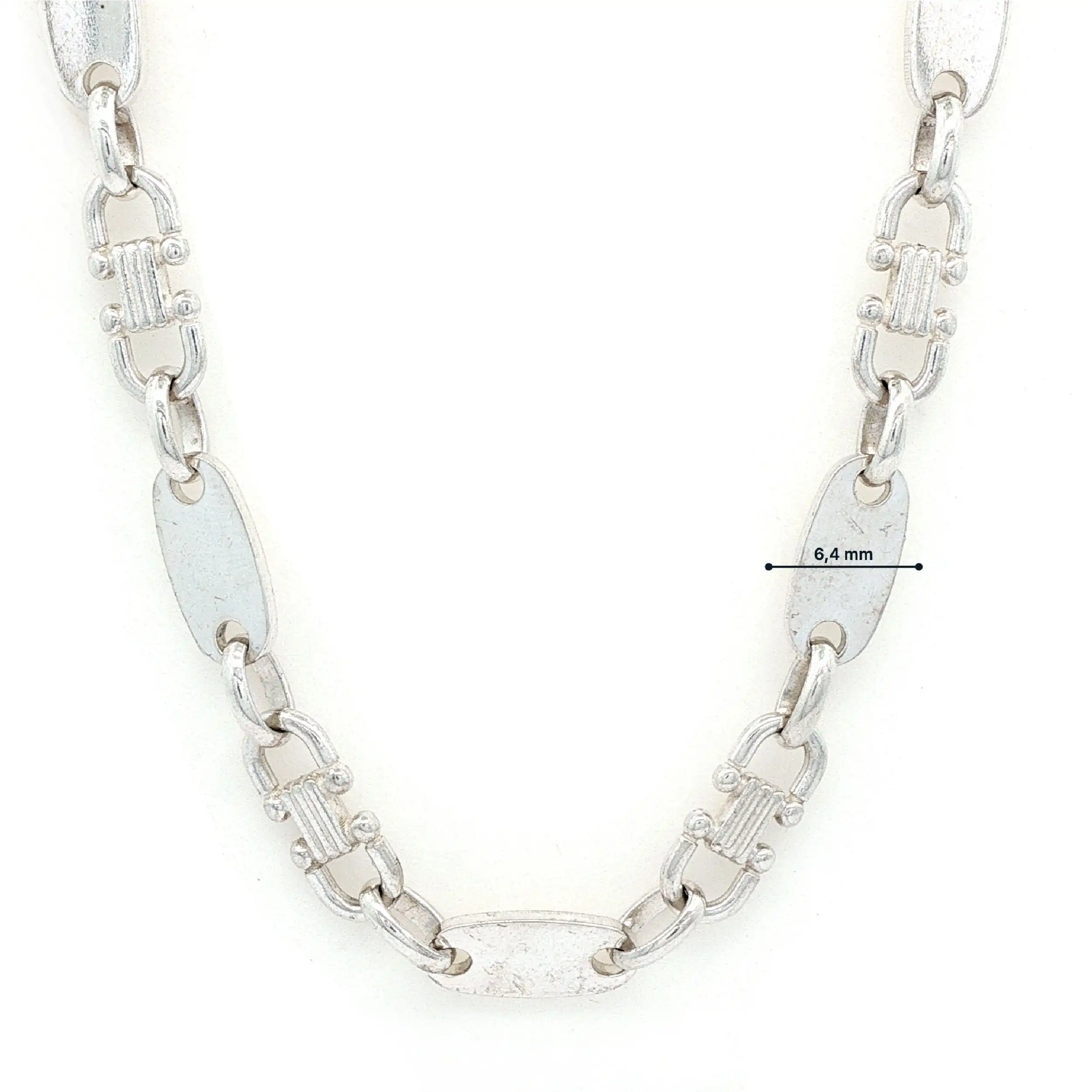Plattenkette Silber