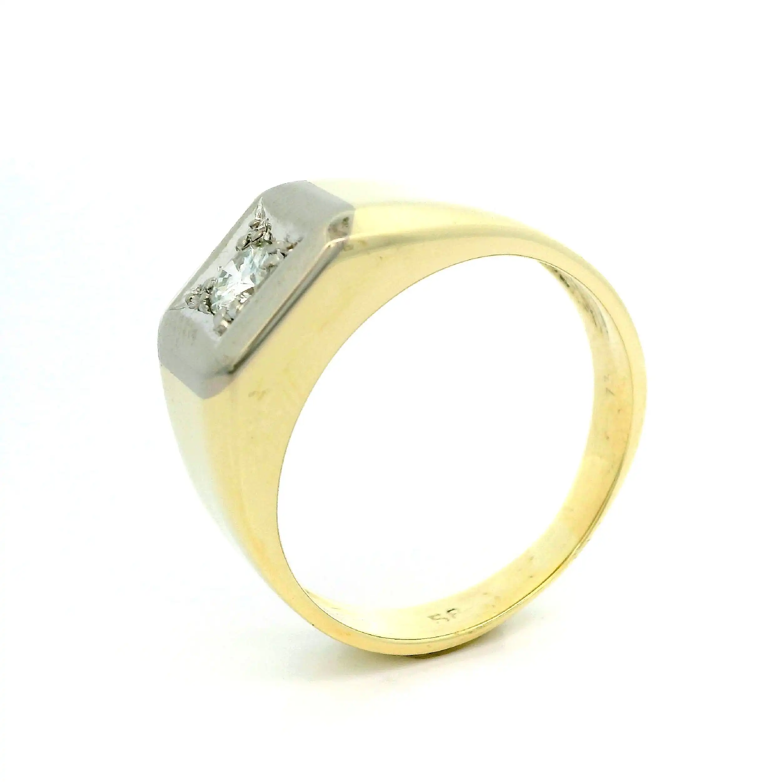 Ring Bicolor mit Brillant Ring Bicolor mit Brillant