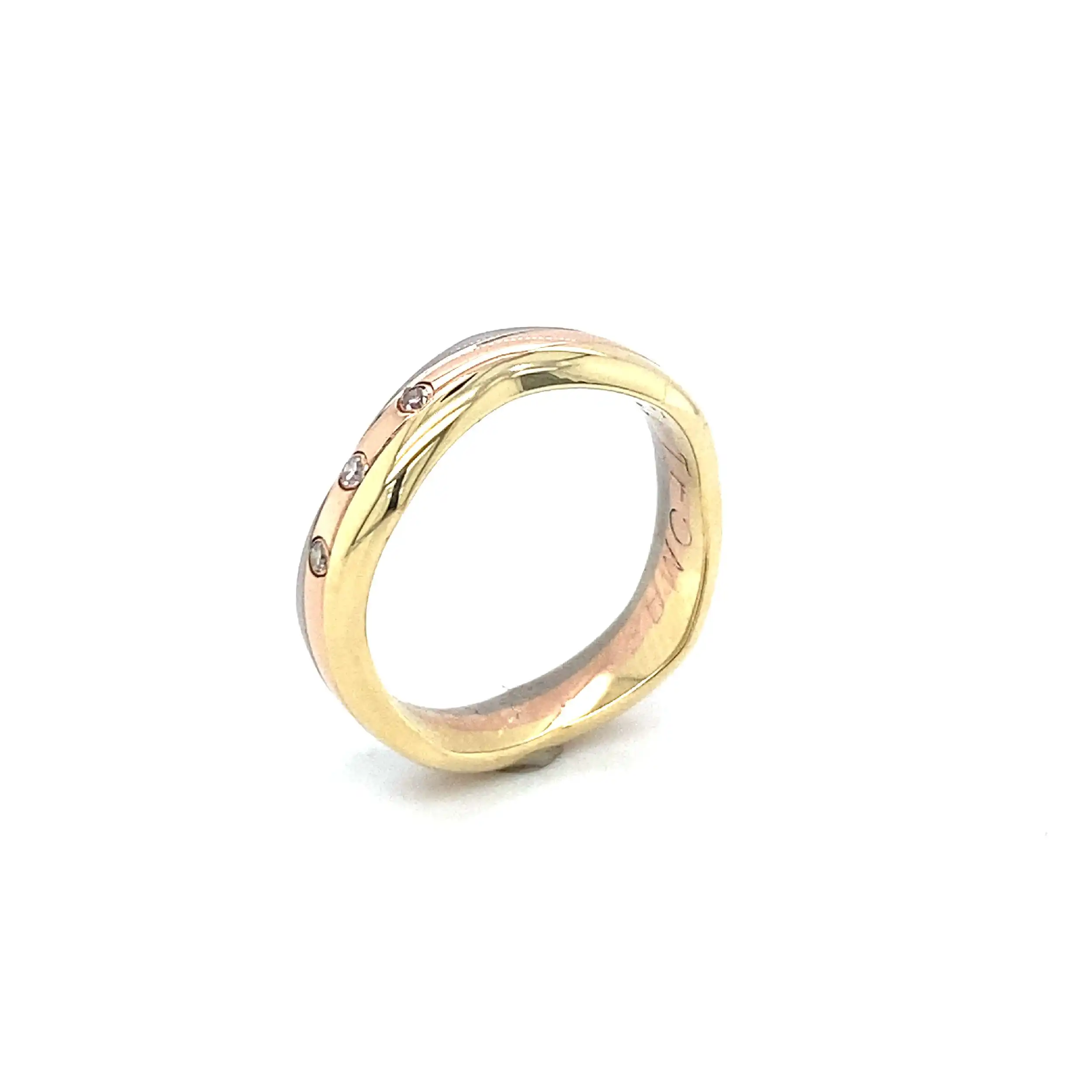 Ring Bicolor mit Diamanten