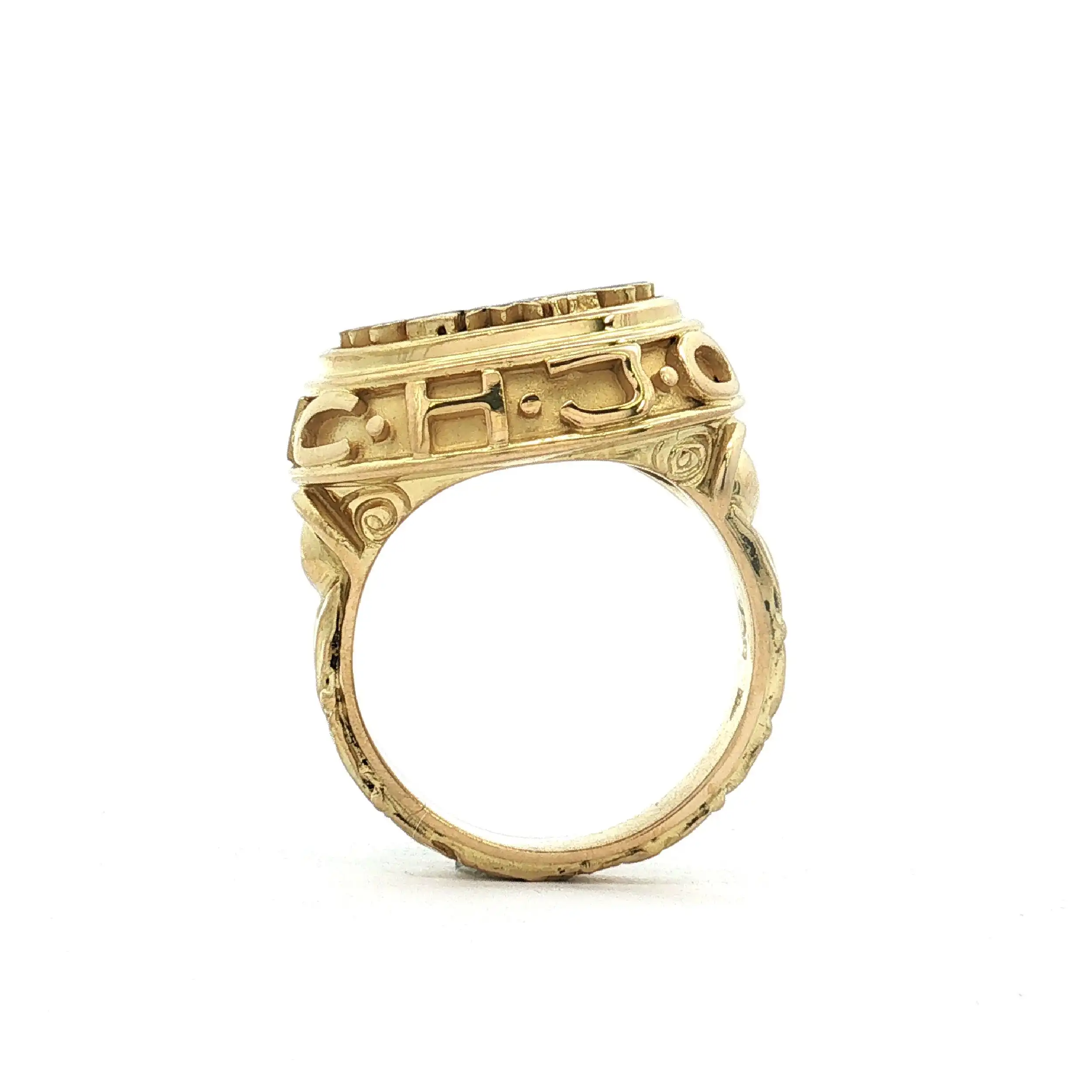 Ring Gelbgold mit Adler