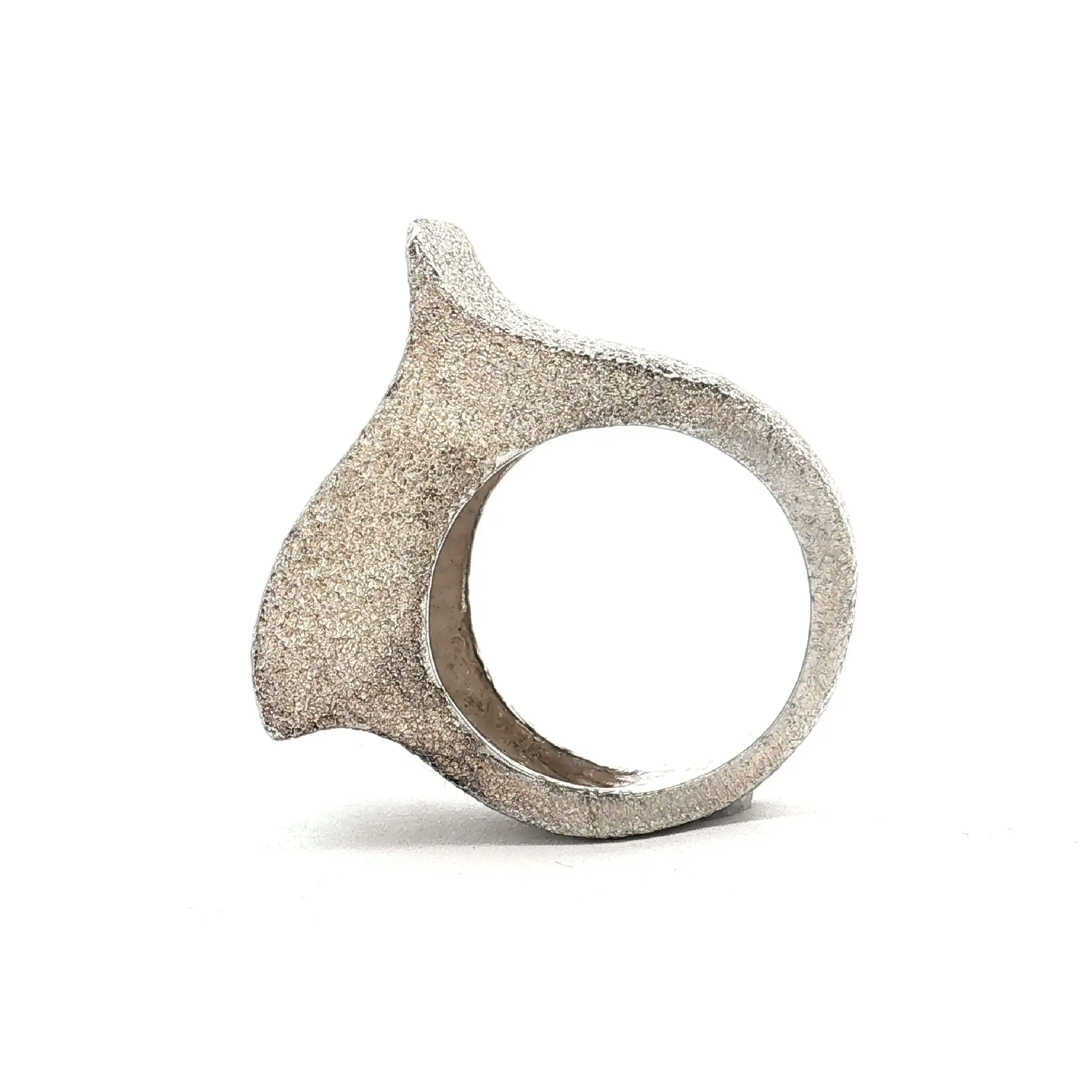 Ring Silber gehämmert