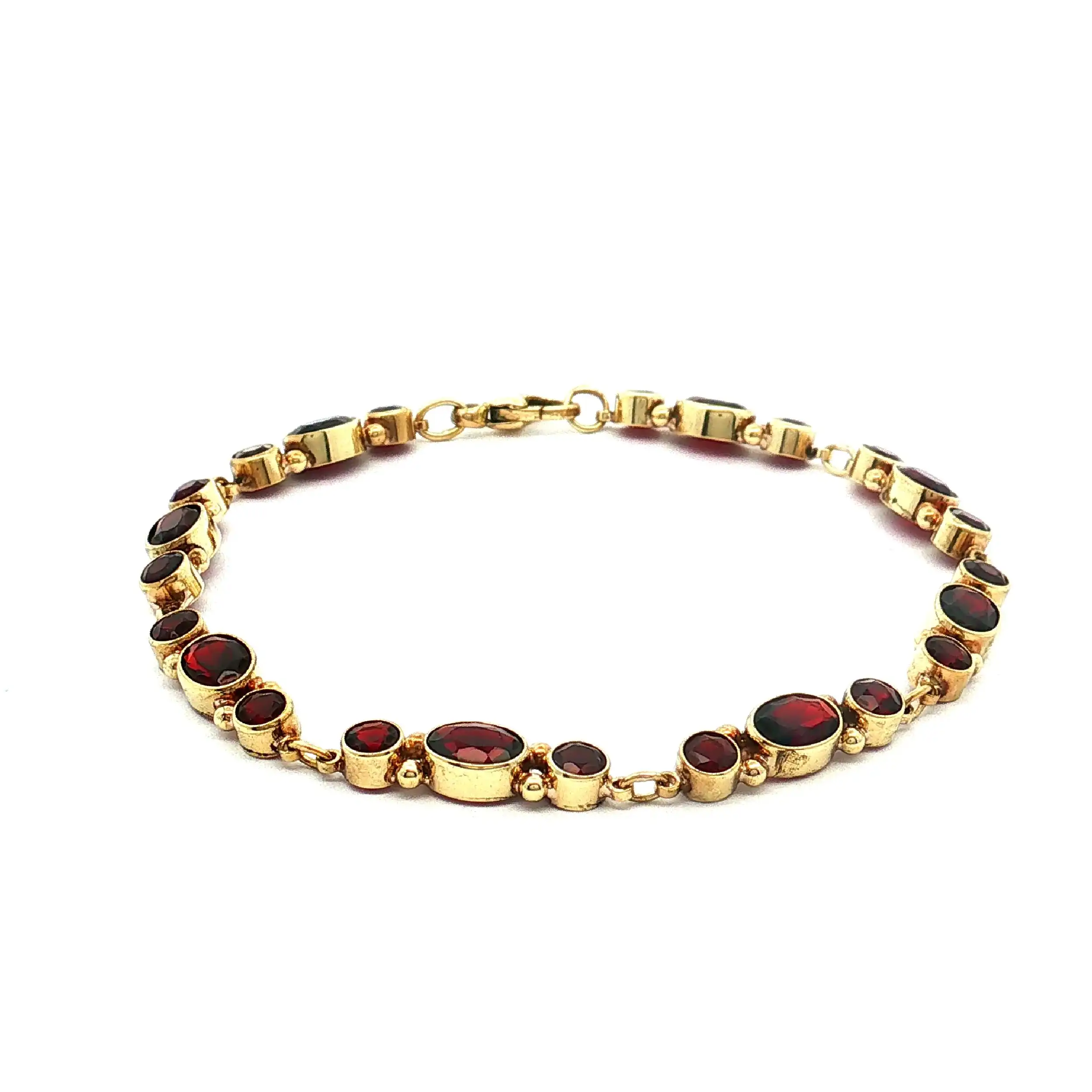 Armband Gelbgold mit Granat Armband Gelbgold mit Granat