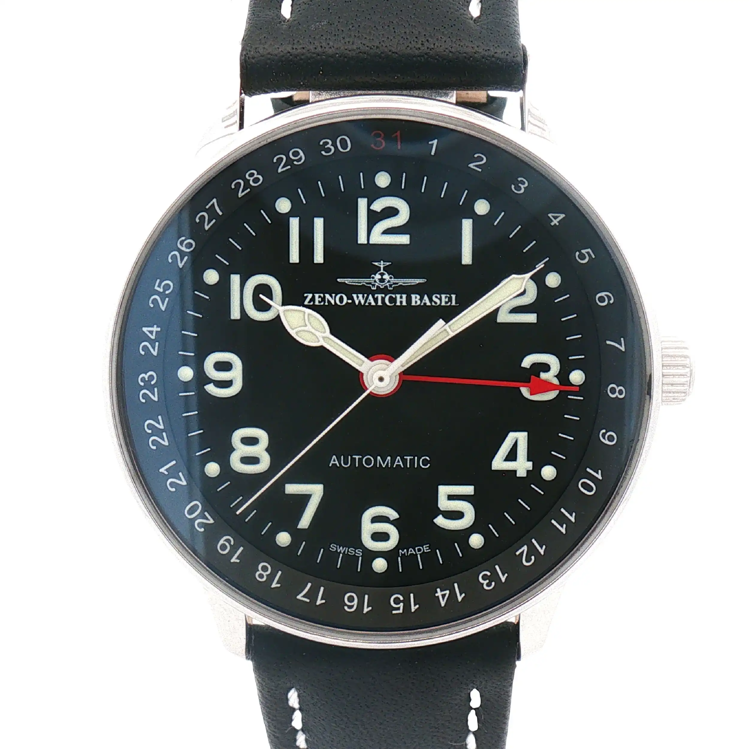 Herrenuhr Zeno-Watch Basel XL- Pilot Pointer Date