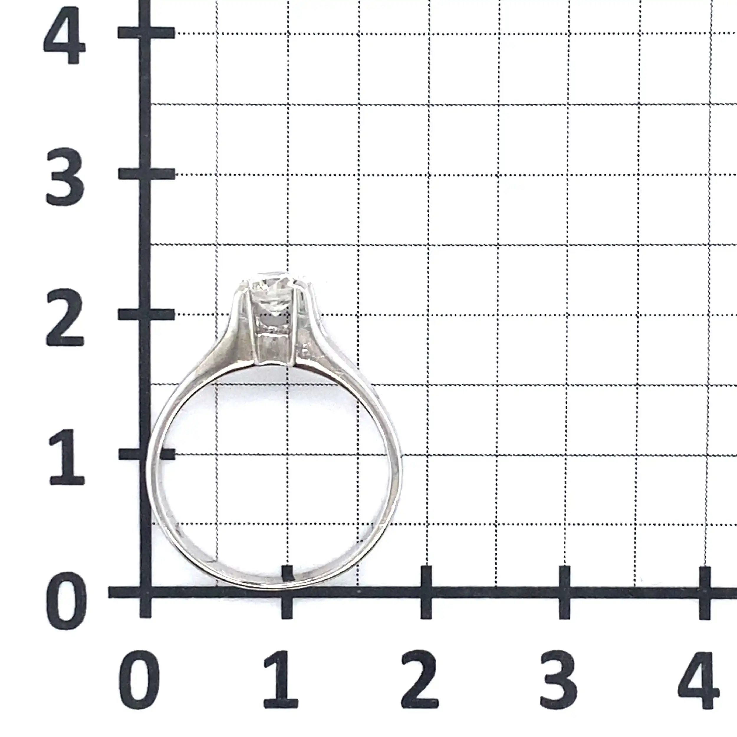 Ring Weißgold mit Solitärbrillant Ring Weißgold mit Solitärbrillant