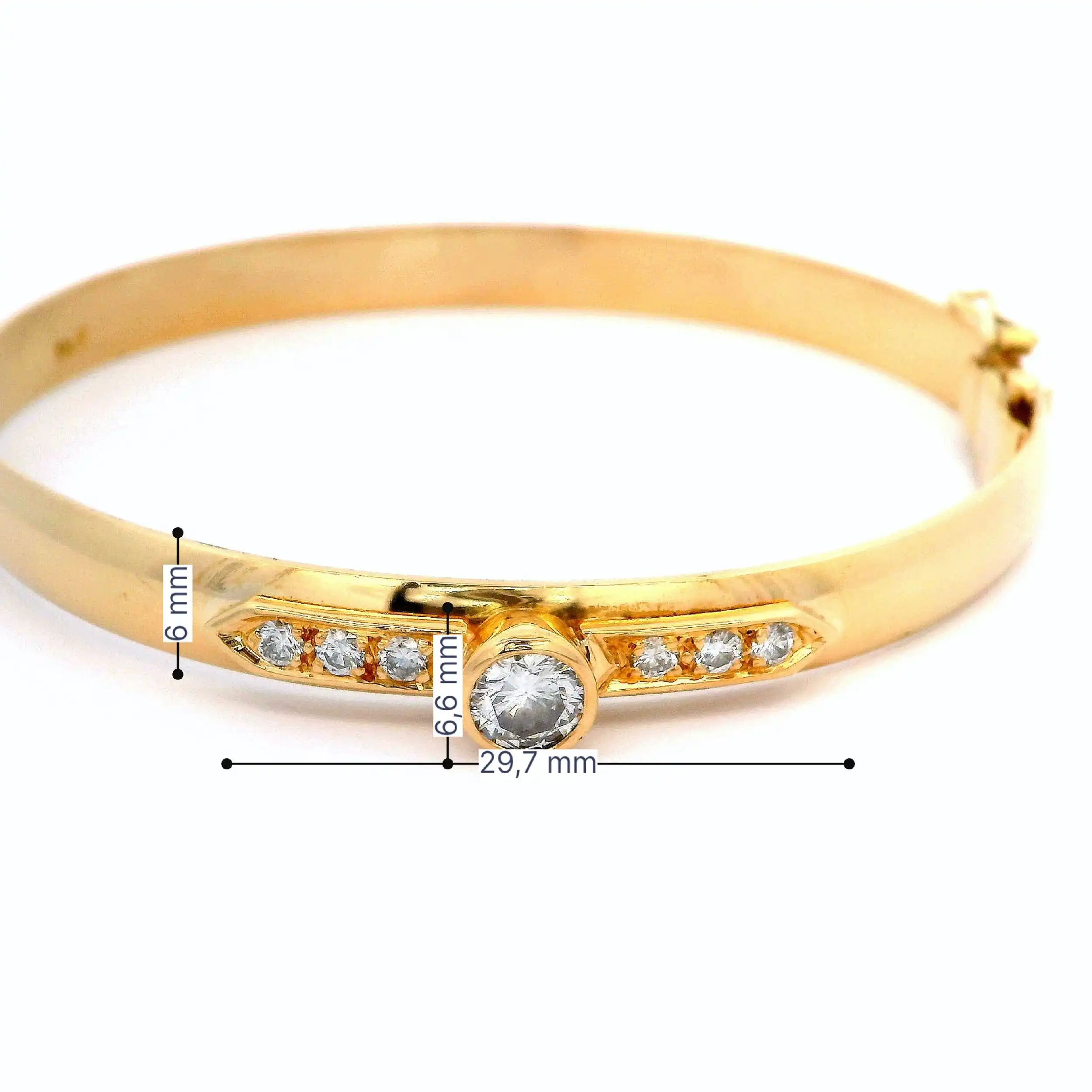 Armreif Gelbgold mit Brillanten Armreif Gelbgold mit Brillanten