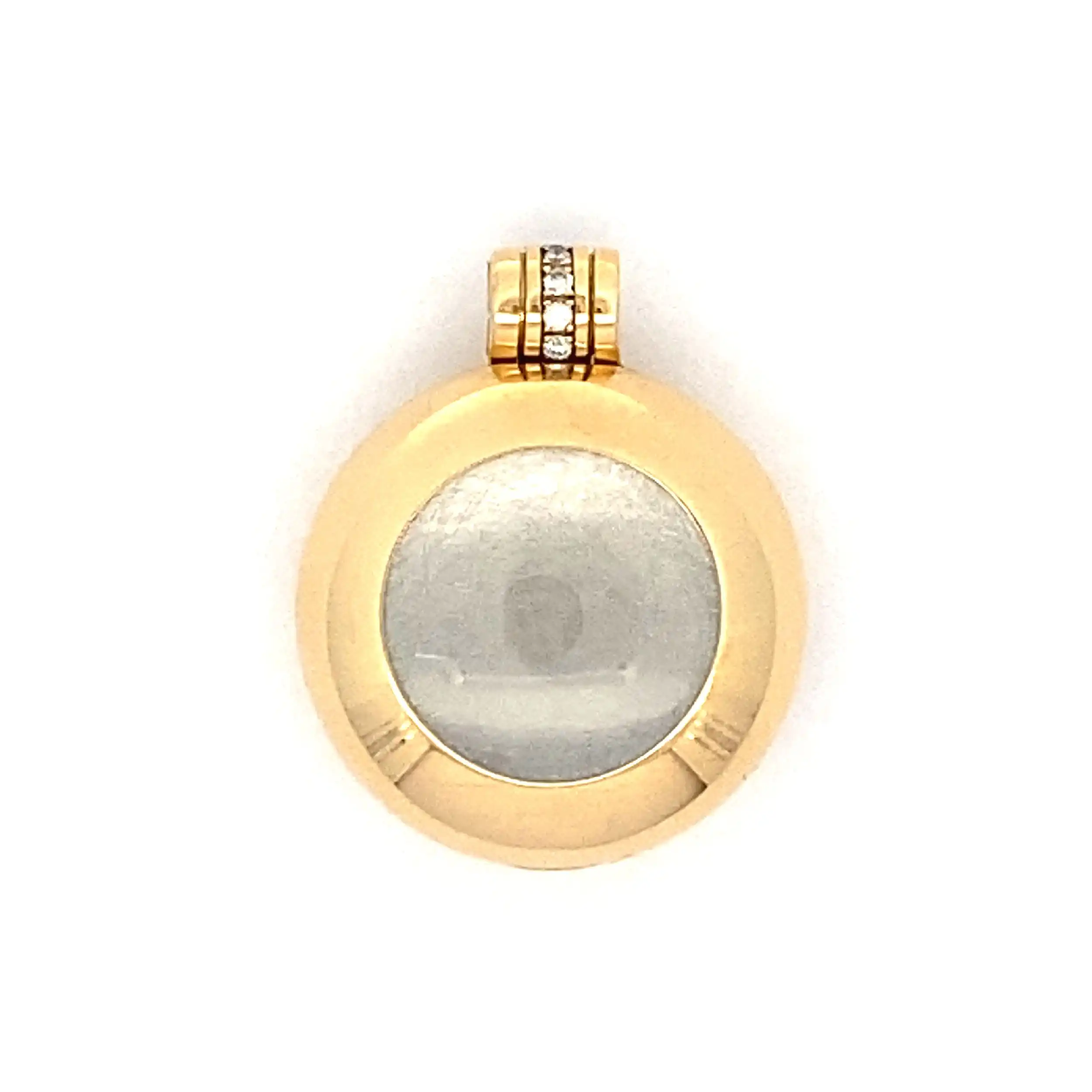 Anhänger Medallion Bicolor Jörg Kaiser mit Brillanten Anhänger Medallion Bicolor Jörg Kaiser mit Brillanten