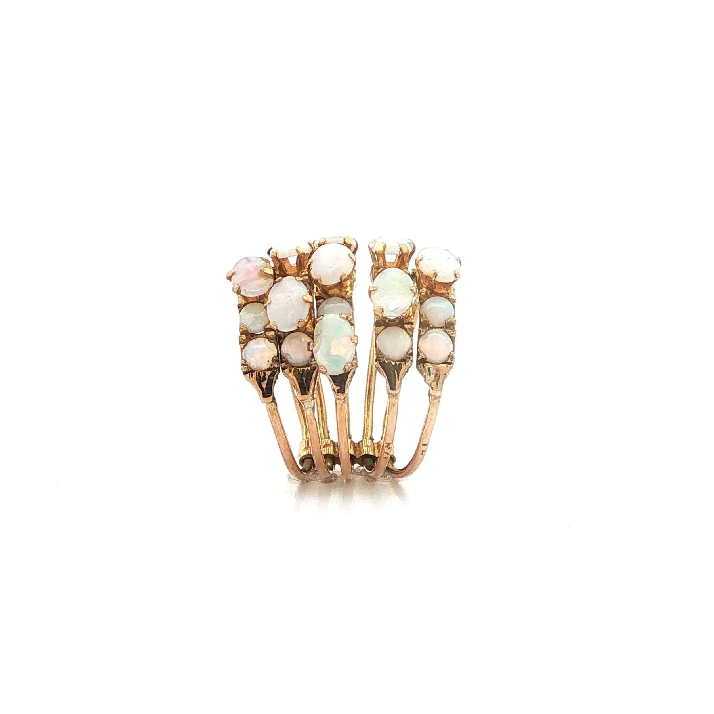Ring Gelbgold mit Opalen Ring Gelbgold mit Opalen