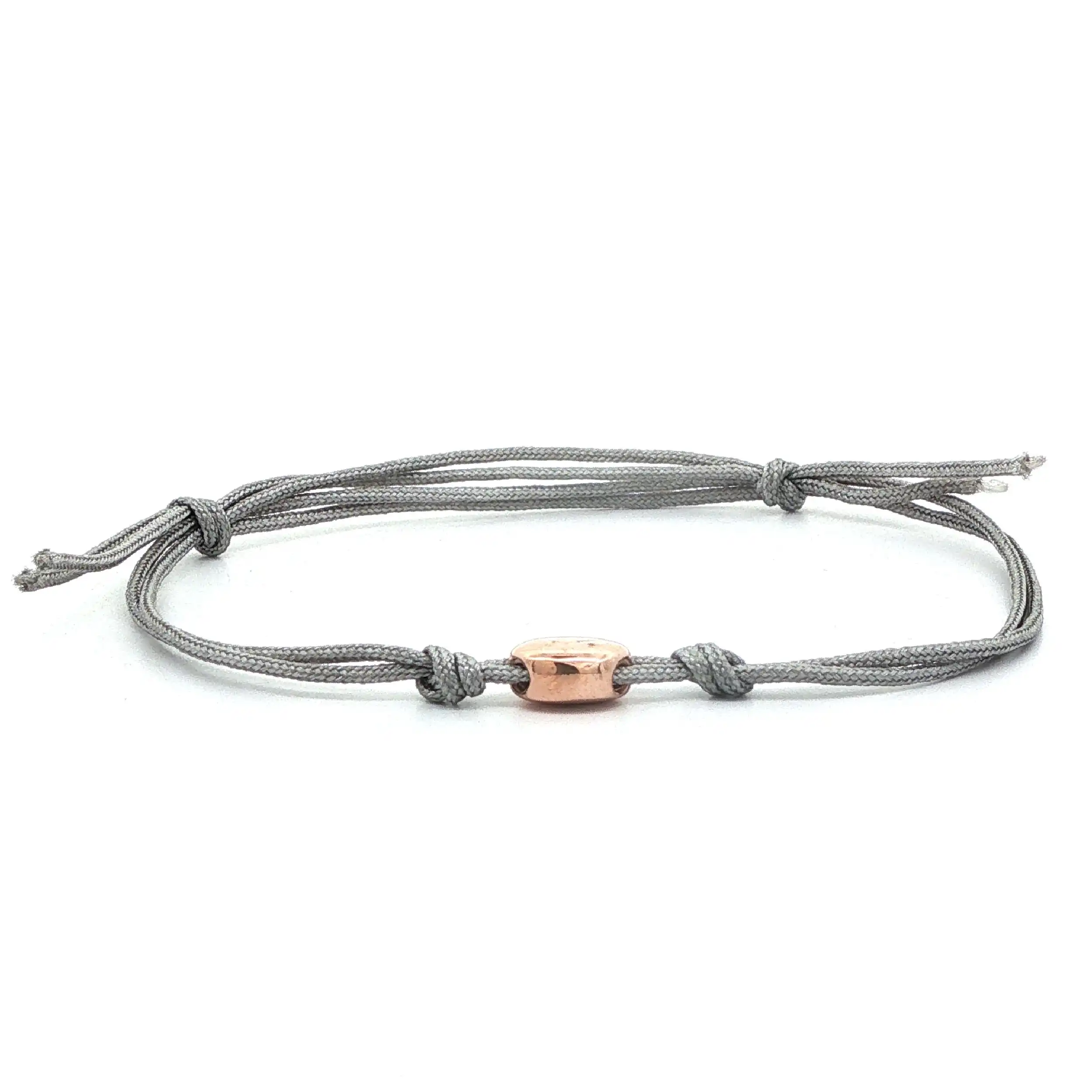 Stoffarmband grau mit Roségoldelement DoDo Stoffarmband grau mit Roségoldelement DoDo