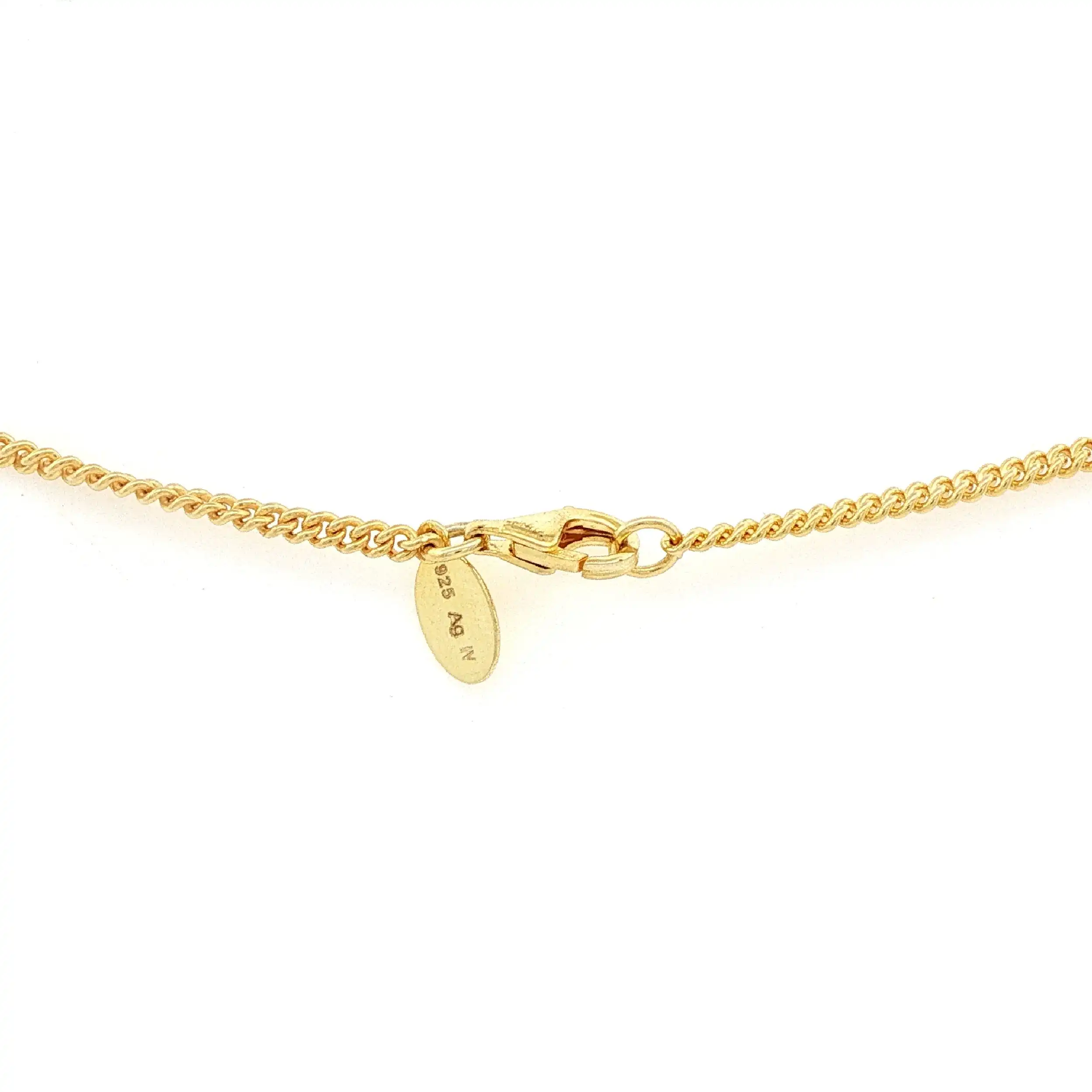 Collier Silber vergoldet mit lila Farbsteinen Collier Silber vergoldet mit lila Farbsteinen
