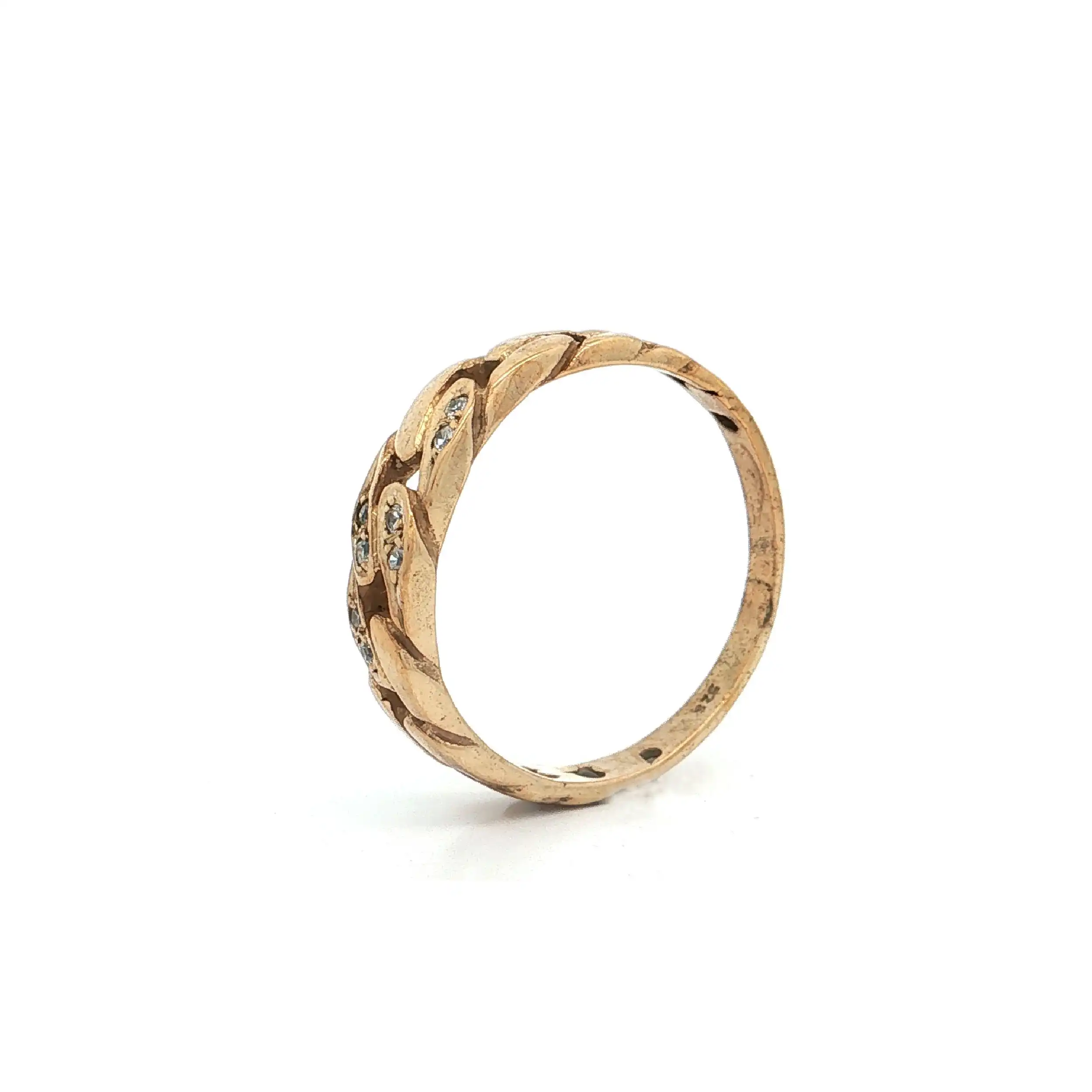 Ring Silber vergoldet mit Zirkonia