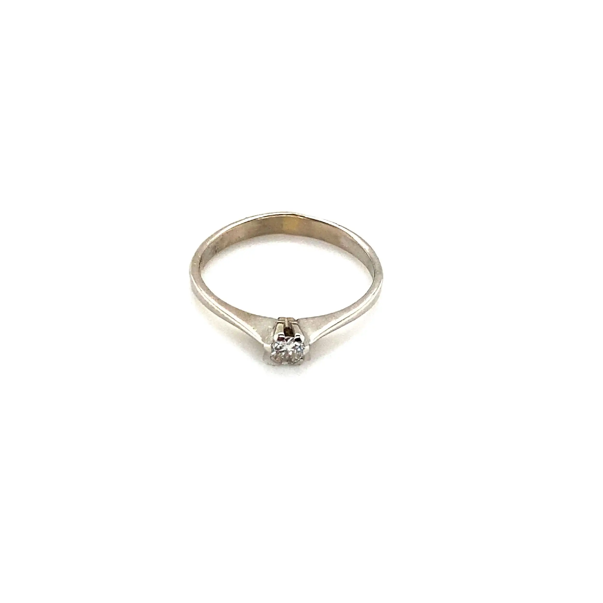 Ring Weißgold mit Brillant Ring Weißgold mit Brillant