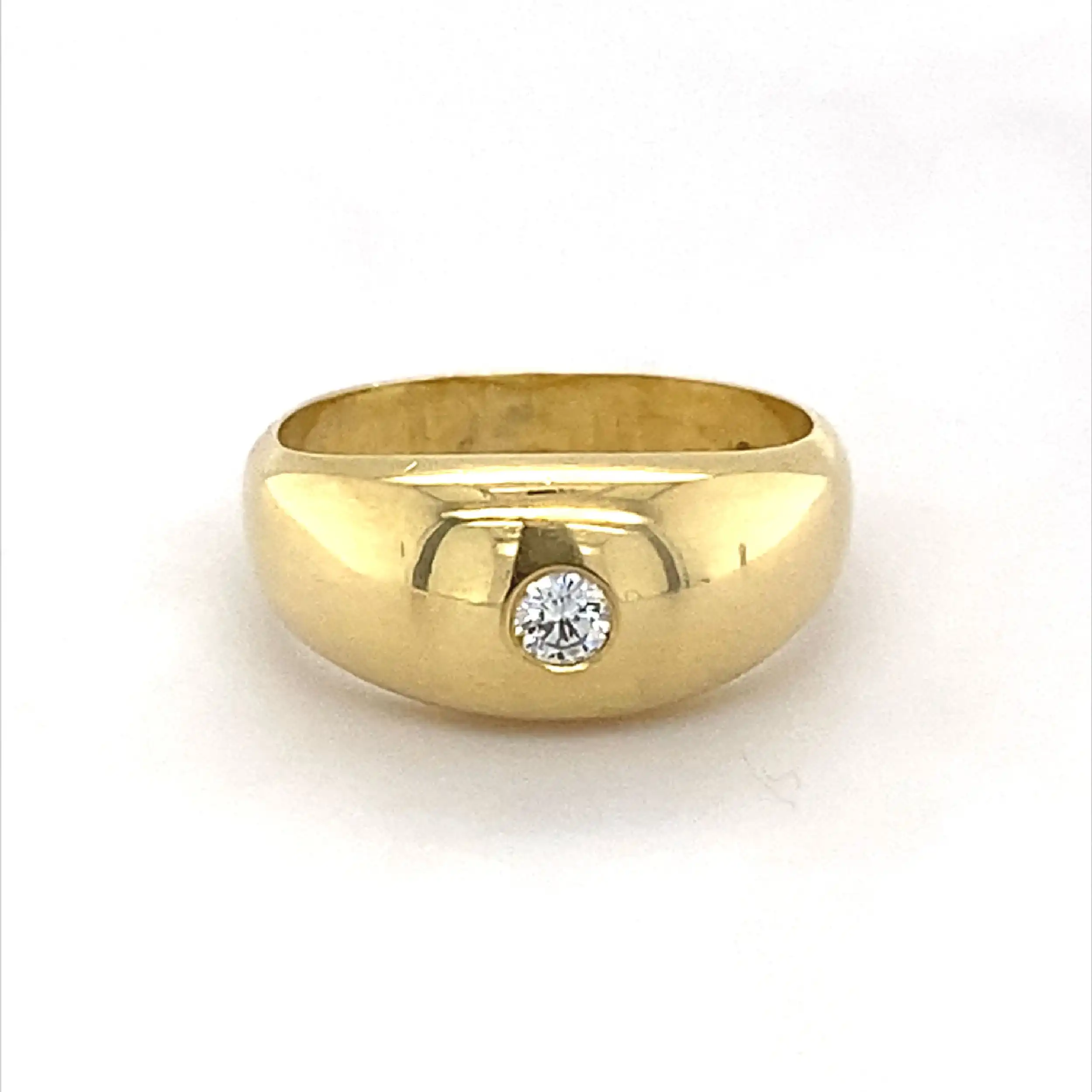 Ring Gelbgold mit Brillant Ring Gelbgold mit Brillant