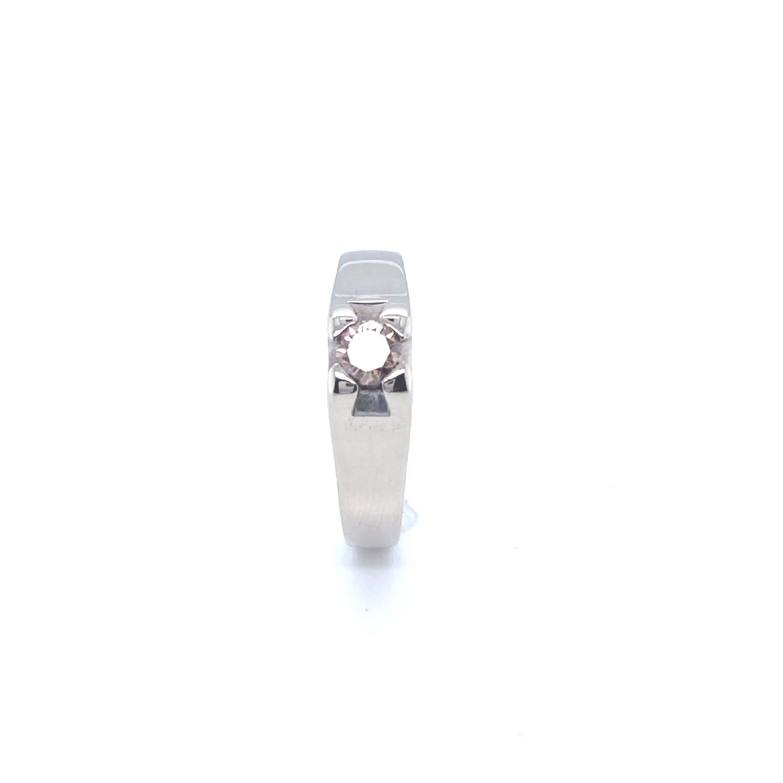 Ring Weißgold mit Brillant Ring Weißgold mit Brillant