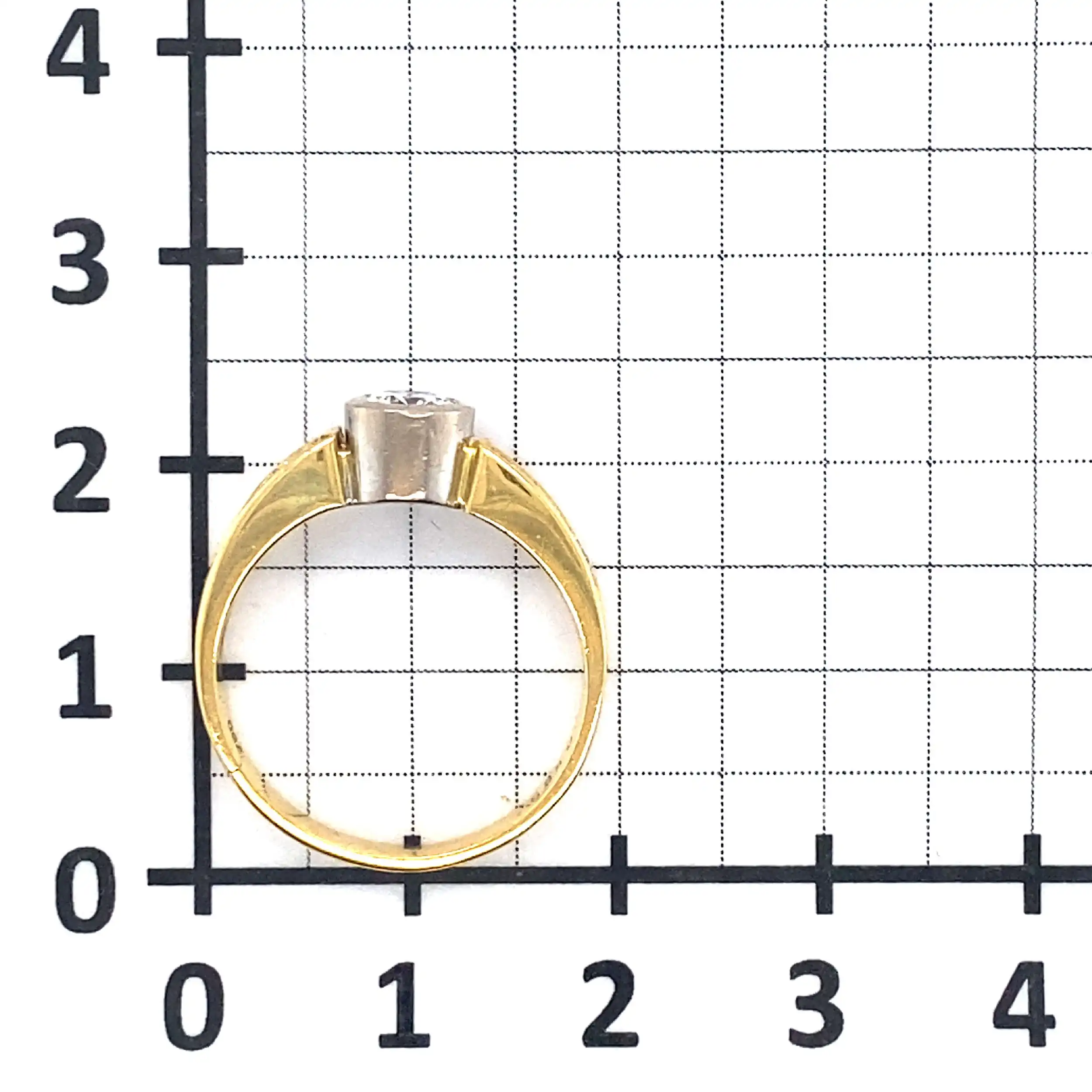 Ring Bicolor mit Brillanten, graviert mit 0.55ct Ring Bicolor mit Brillanten, graviert mit 0.55ct