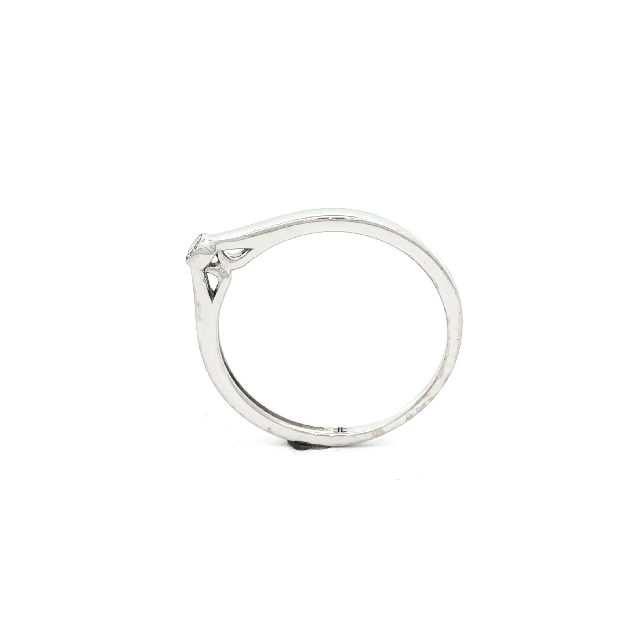 Solitärring Weißgold mit Brillant 0,05ct
