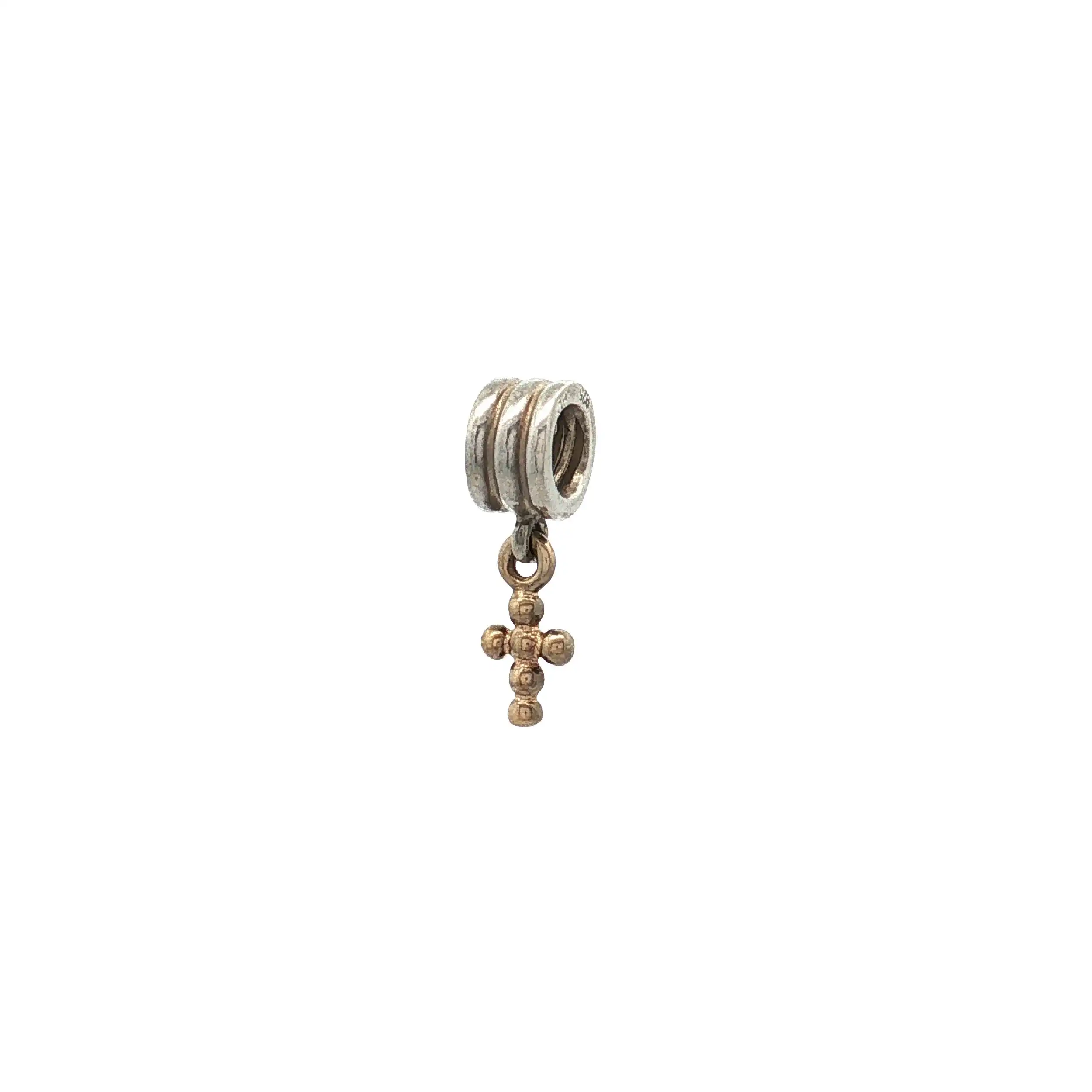 Charm Silber/Gold Pandora Kreuz Charm Silber/Gold Pandora Kreuz