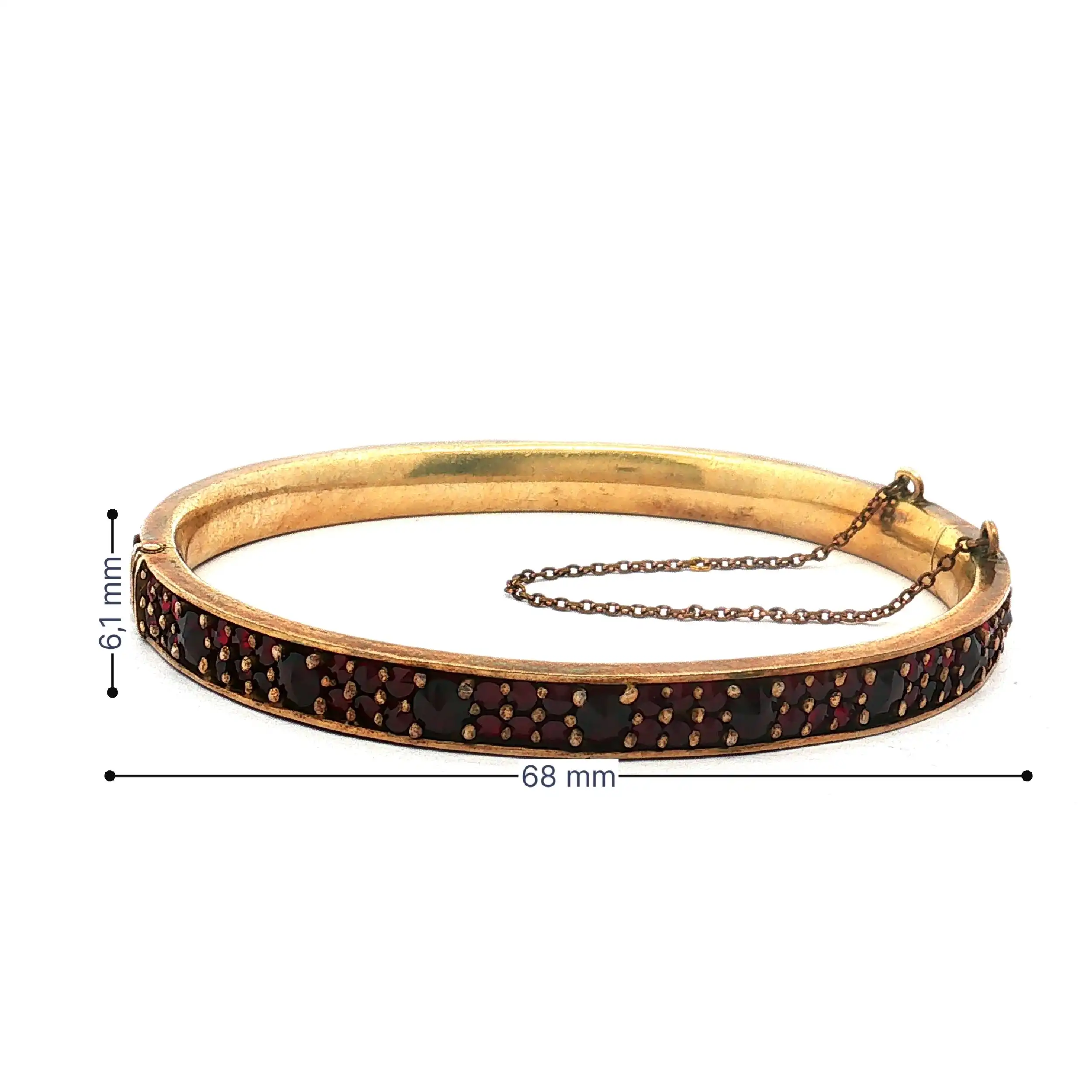 Armreif Granat vergoldet Armreif Granat vergoldet