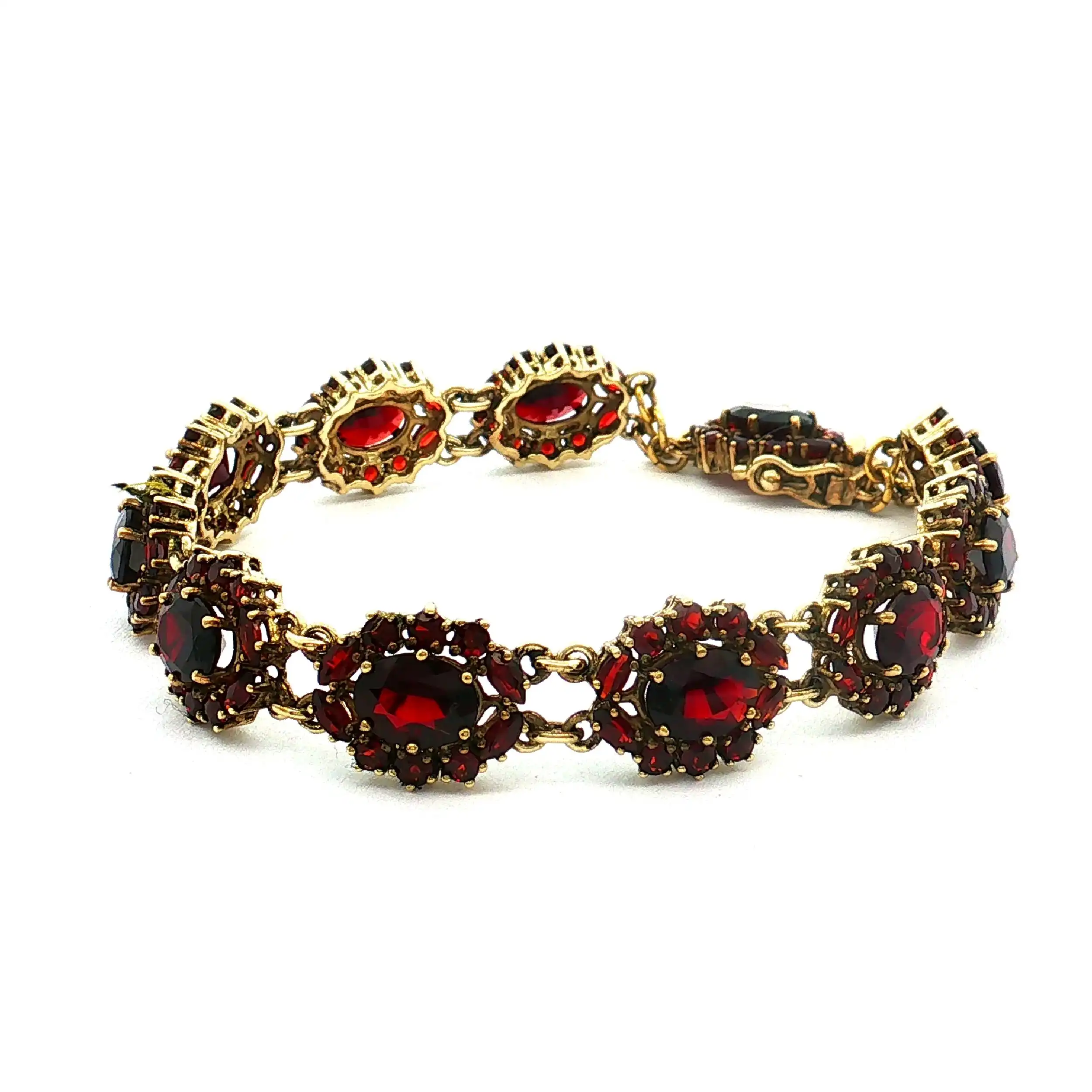 Armband Gelbgold mit Granat