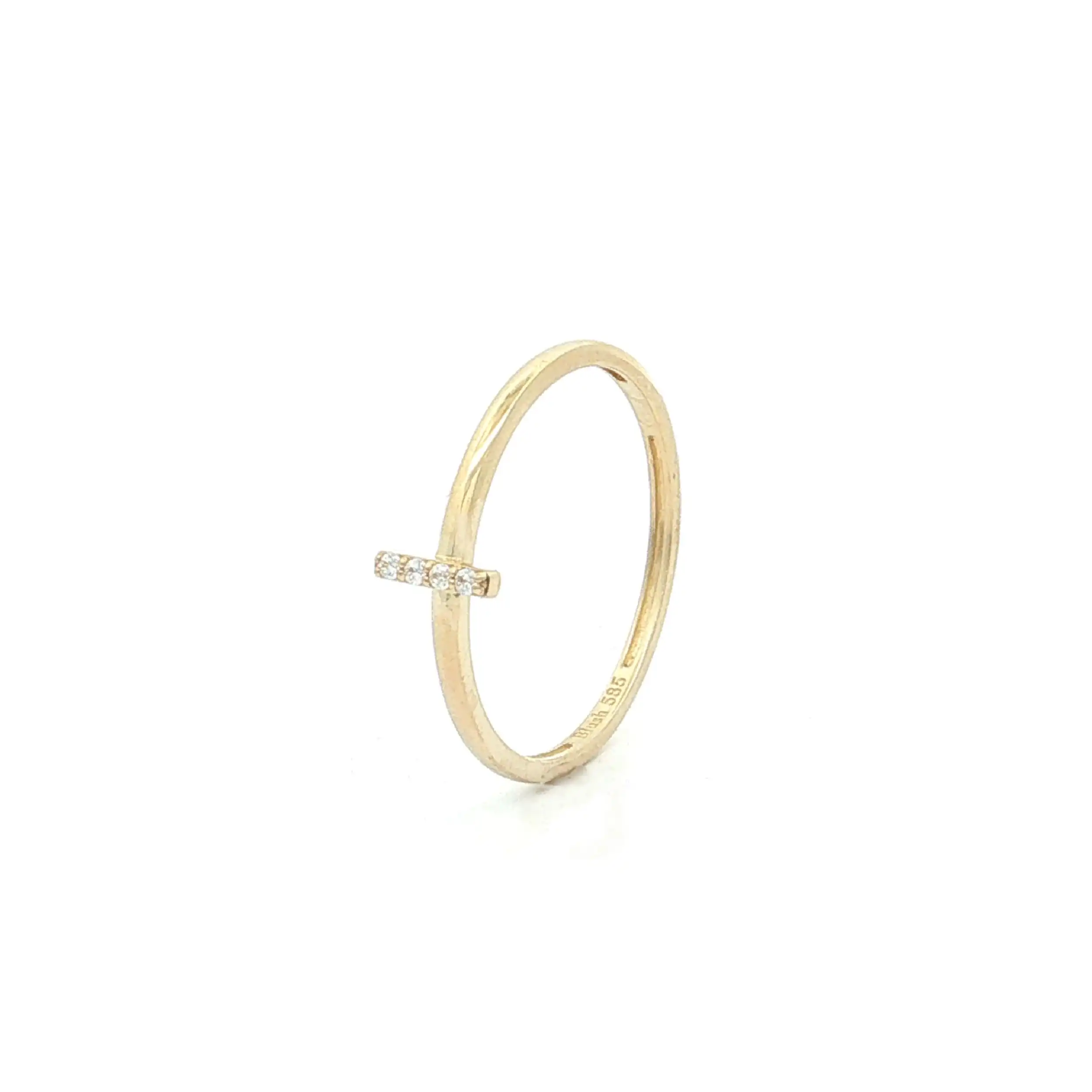 Ring Gelbgold mit Zirkonia
