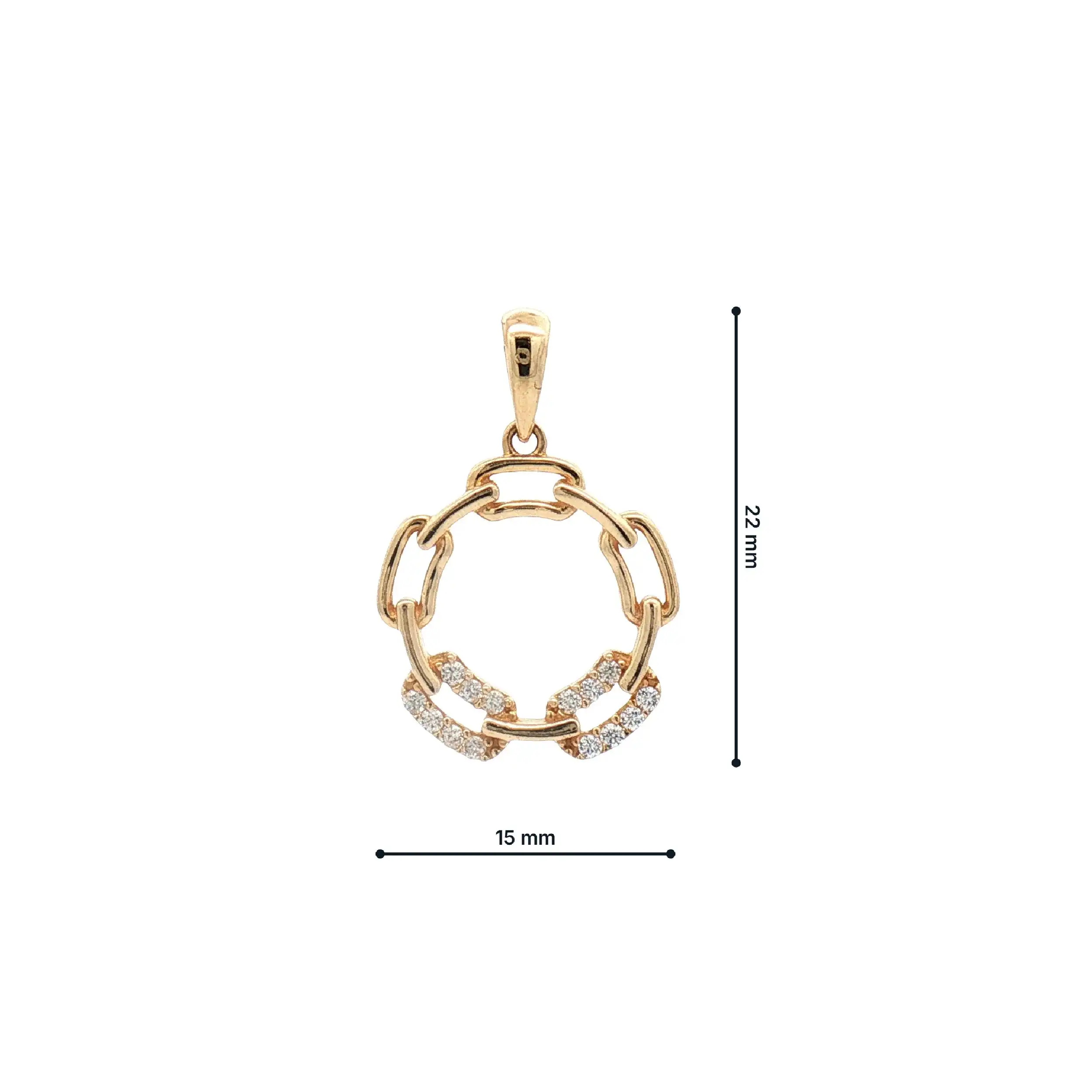 Anhänger Gelbgold mit Zirkonia