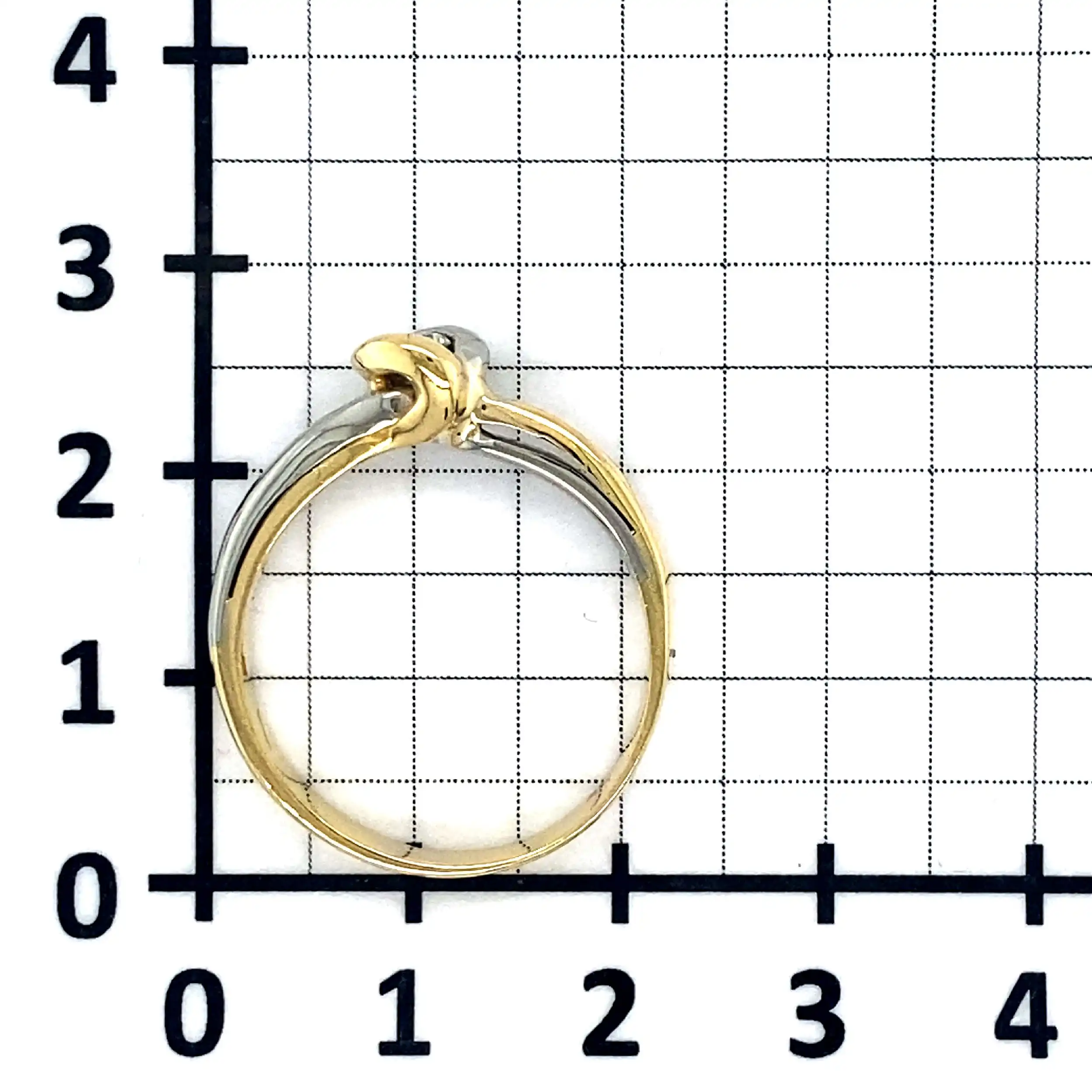 Ring bicolor mit Brillant Ring bicolor mit Brillant