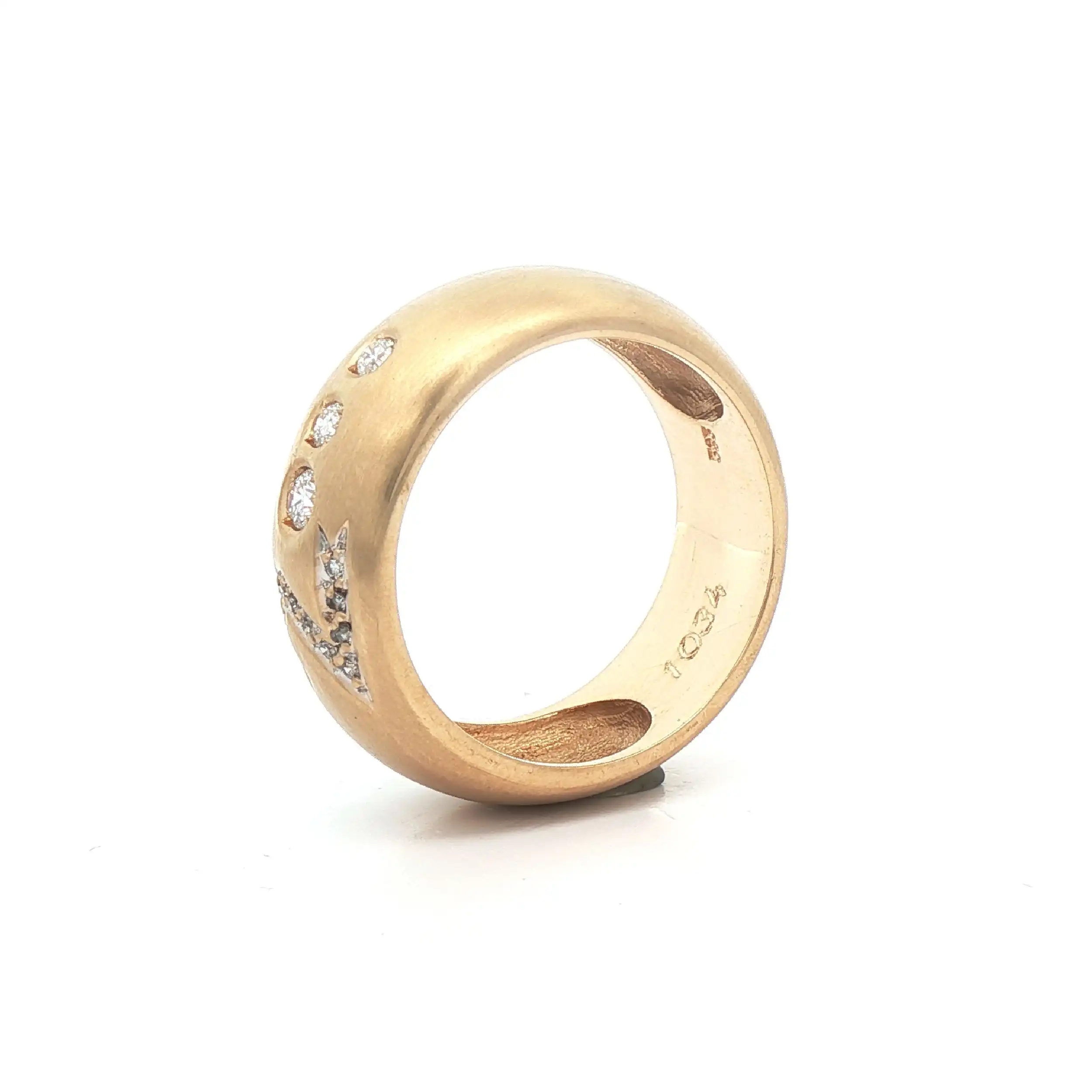 Ring Gelbgold mit Diamanten und Brillanten