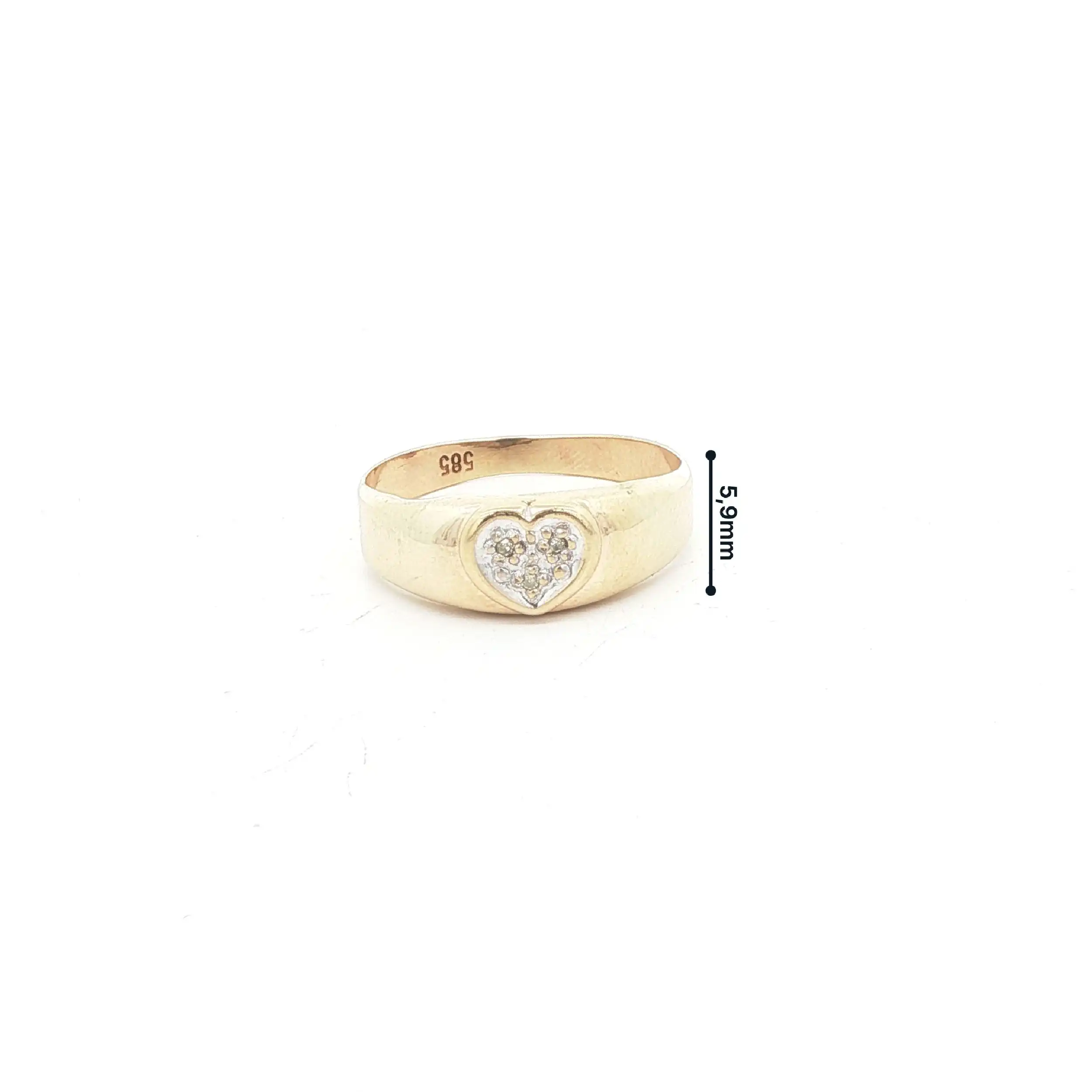 Ring Bicolor mit Brillanten