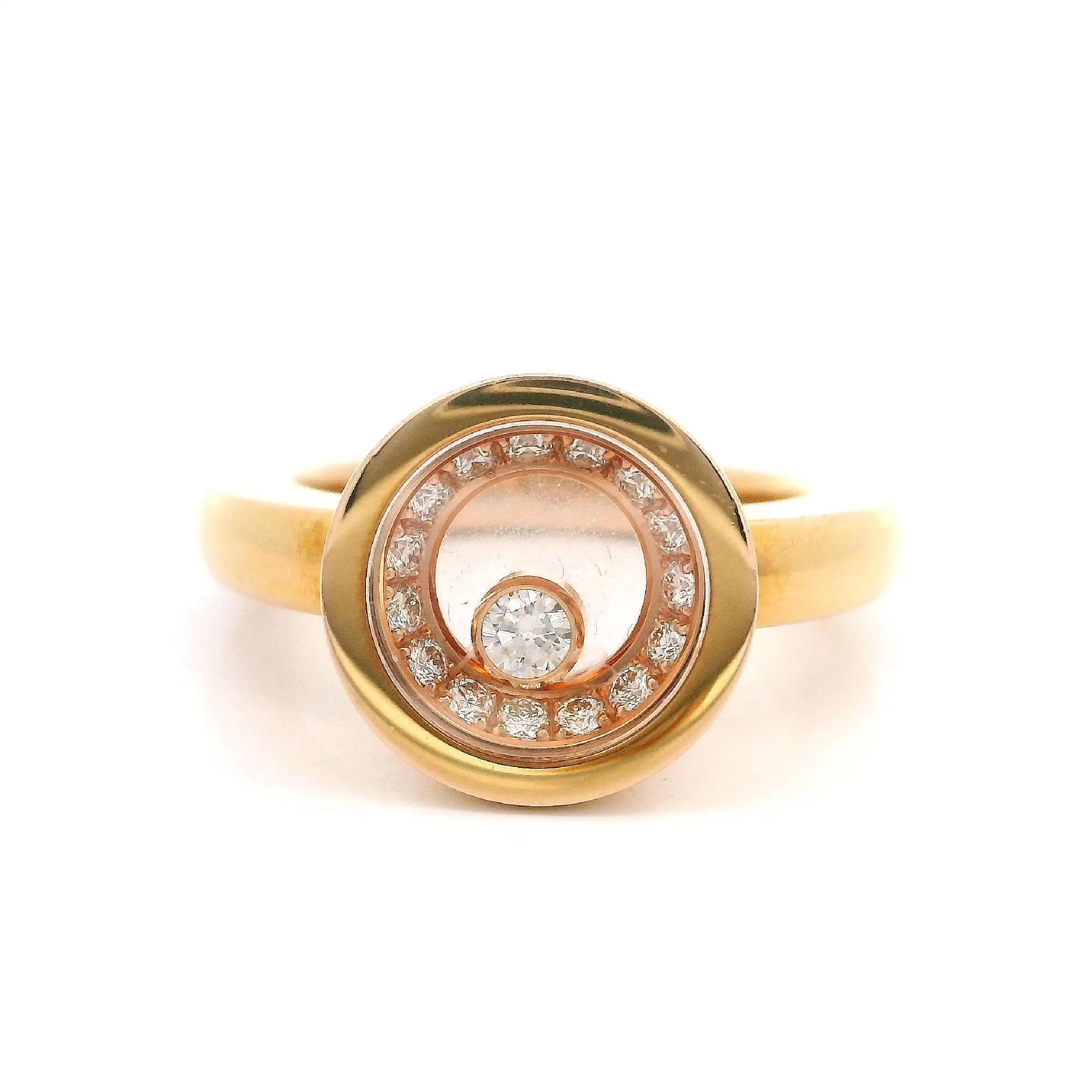 Ring Gelbgold Chopard Happy Diamonds mit Box und Papieren Ring Gelbgold Chopard Happy Diamonds mit Box und Papieren