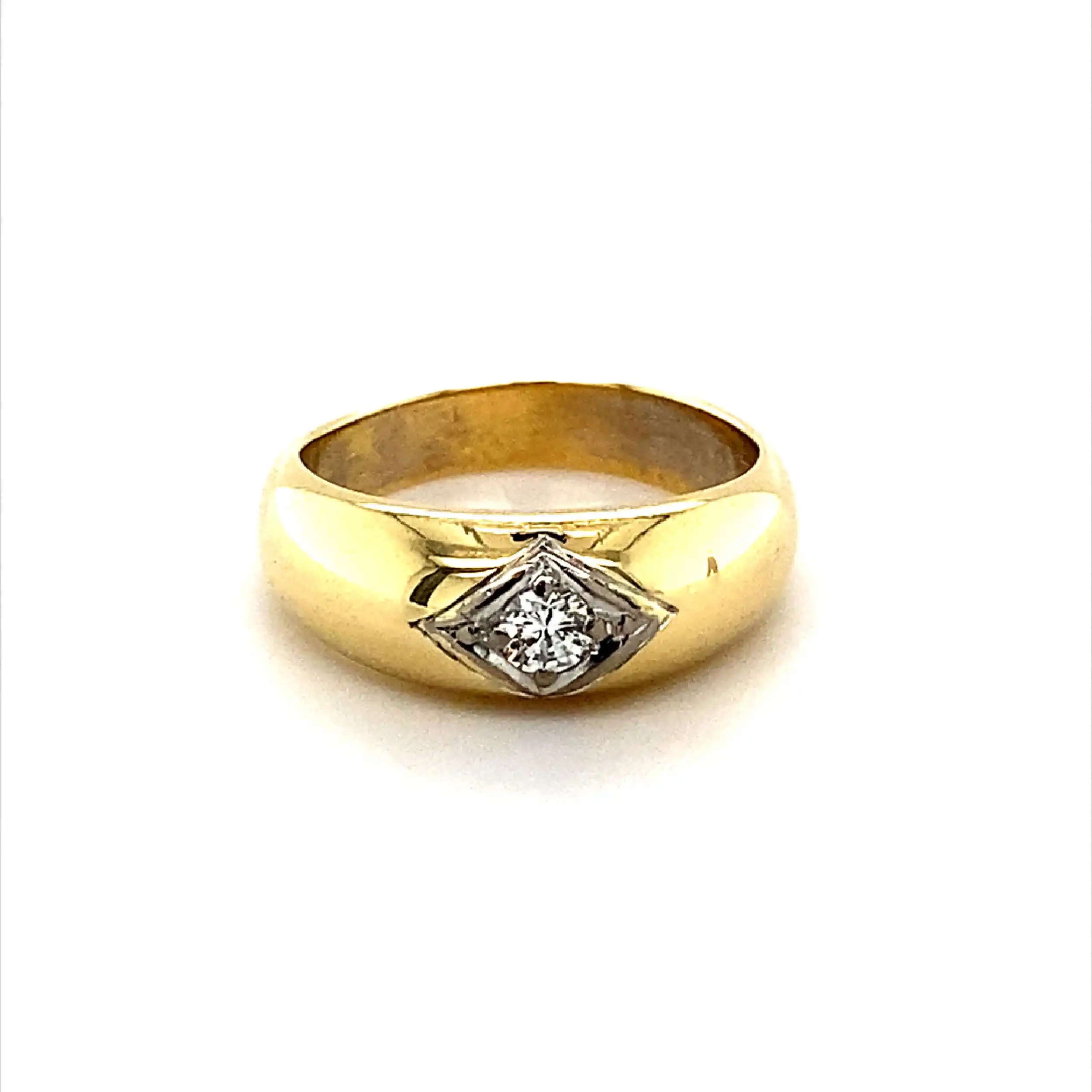 Ring Bicolor mit Brillant Ring Bicolor mit Brillant