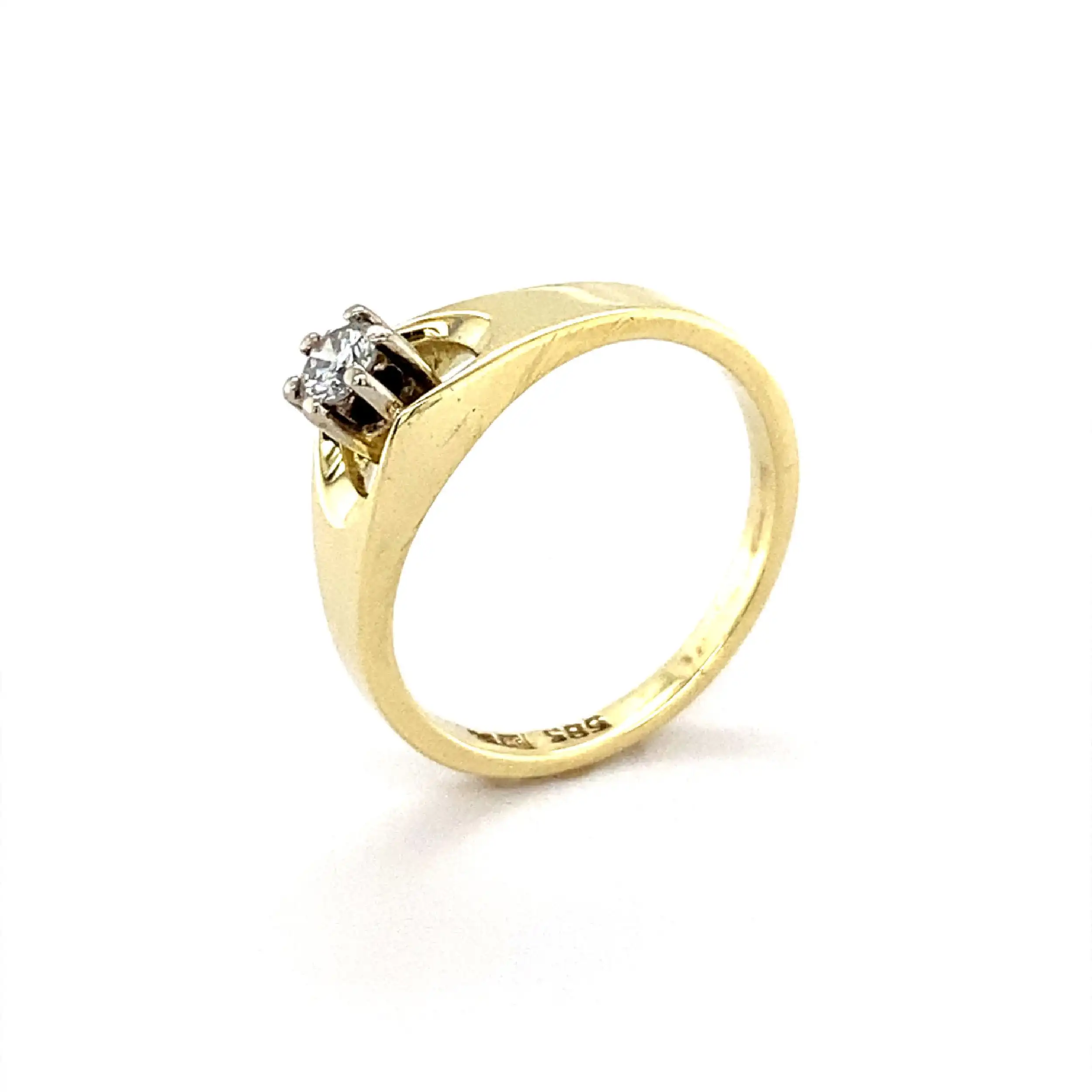 Ring Bicolor mit Brillant Ring Bicolor mit Brillant