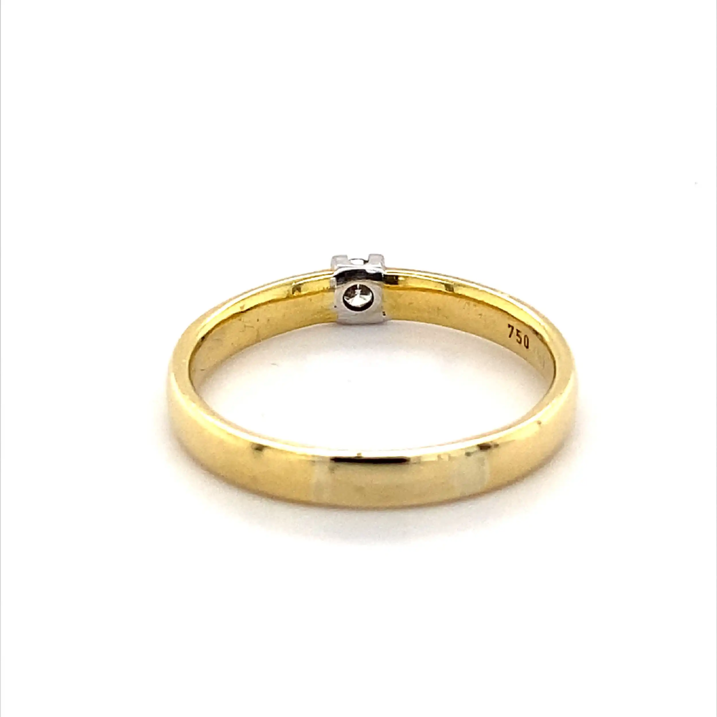 Ring Bicolor mit Brillant Ring Bicolor mit Brillant