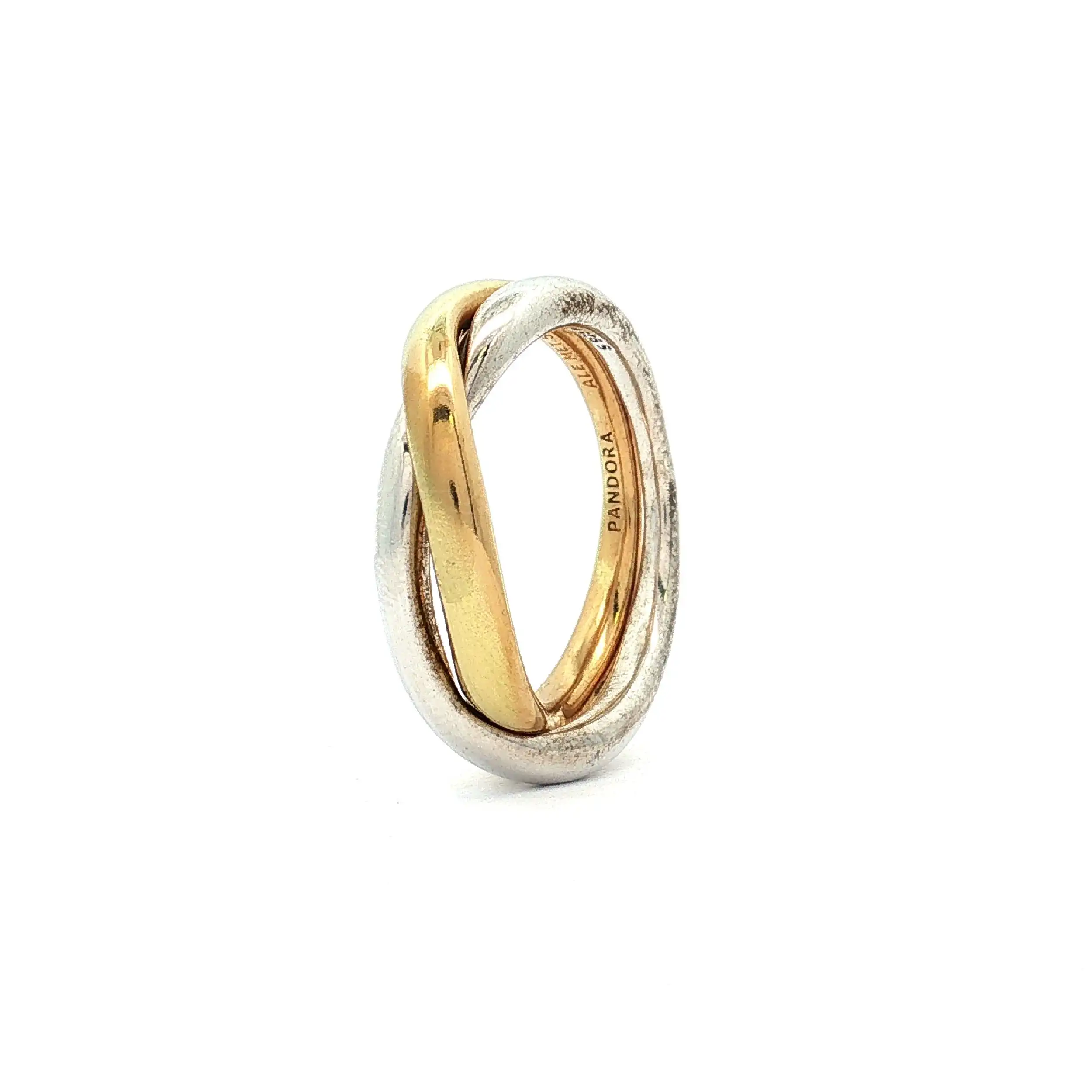 Ring Two-tone Entwined Bands Ring Pandora Silber vergoldet Ring Two-tone Entwined Bands Ring Pandora Silber vergoldet