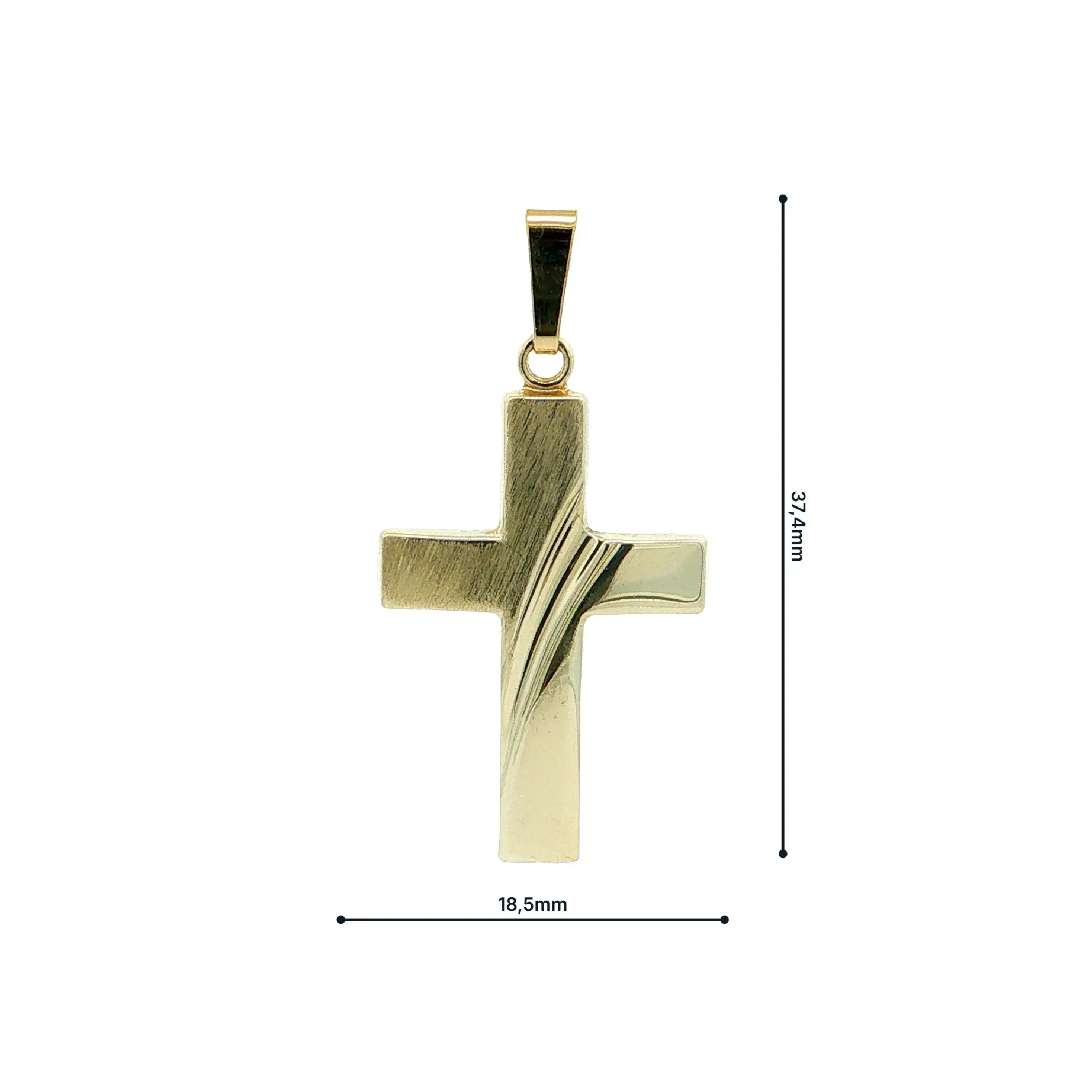 Anhänger Gelbgold Kreuz