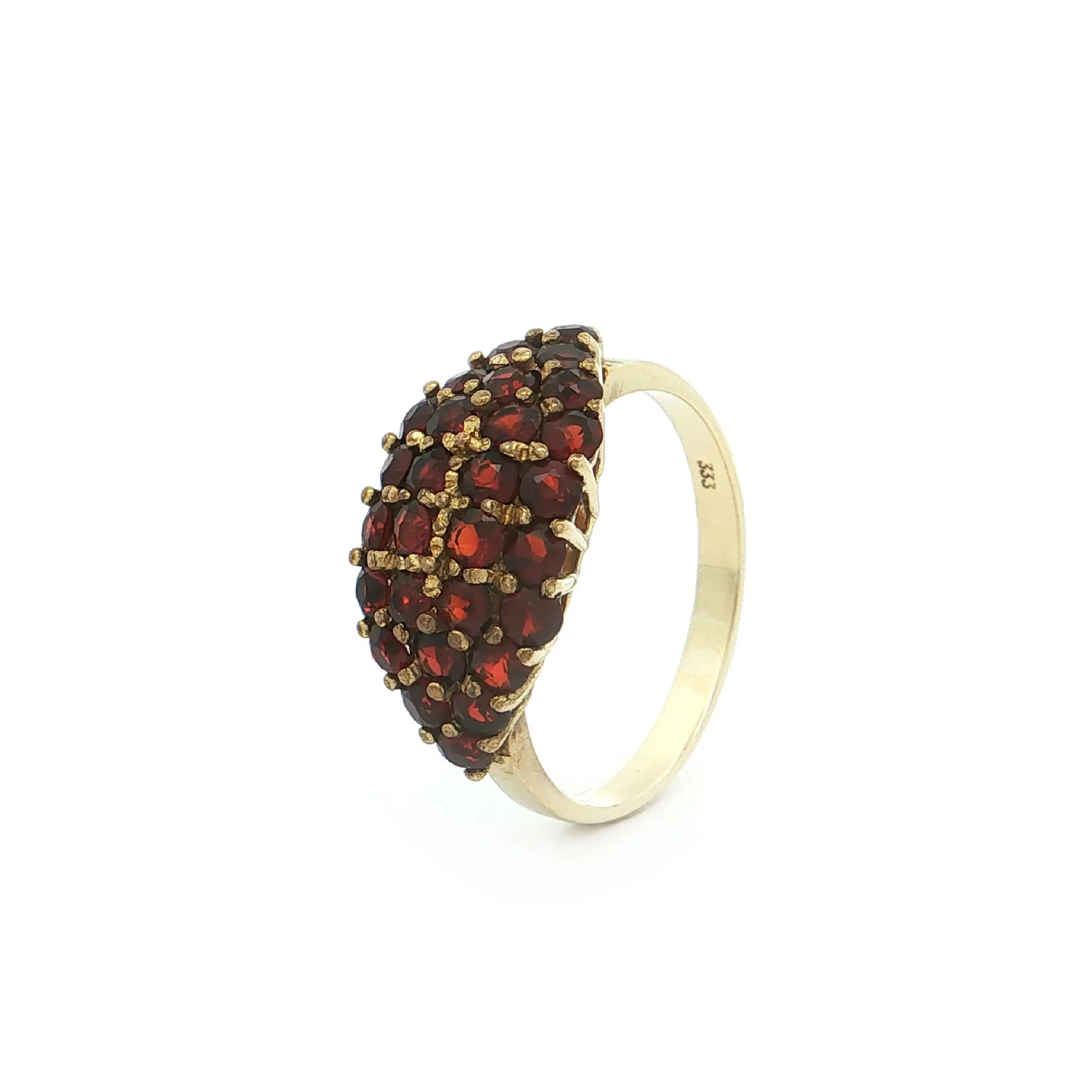 Ring Gelbgold mit Granaten