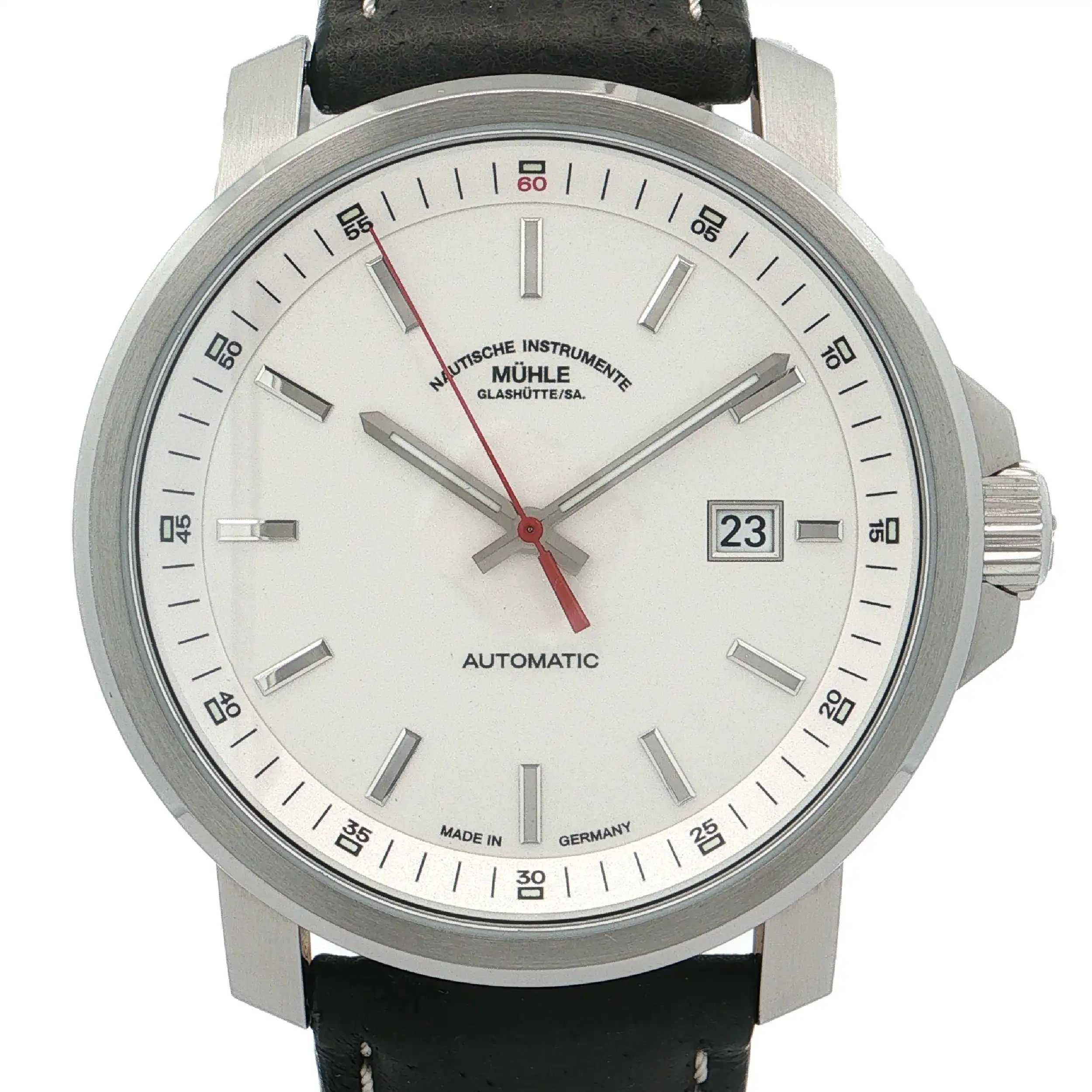 Herrenuhr Glashütte Mühle M1-25-31-lb mit Box und Papiere Herrenuhr Glashütte Mühle M1-25-31-lb mit Box und Papiere