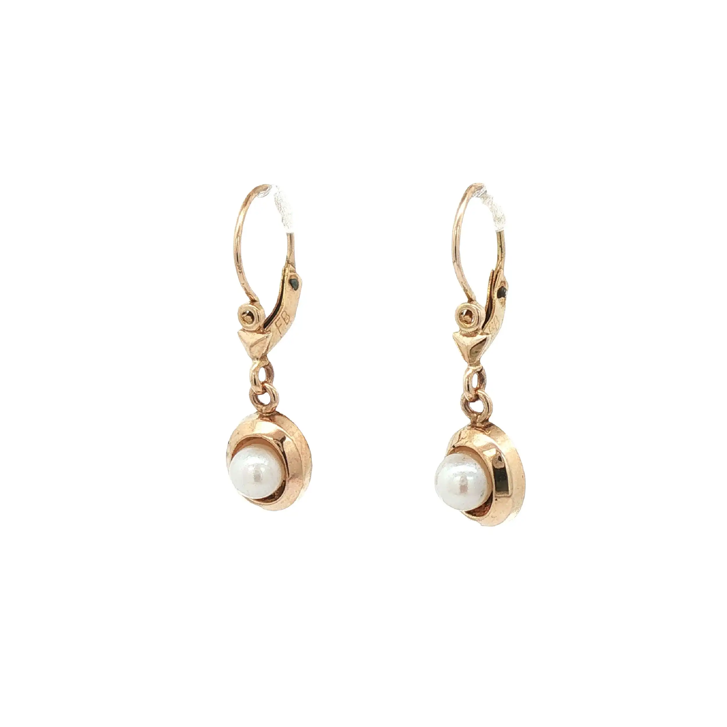 Ohrringe Gelbgold mit Perlen