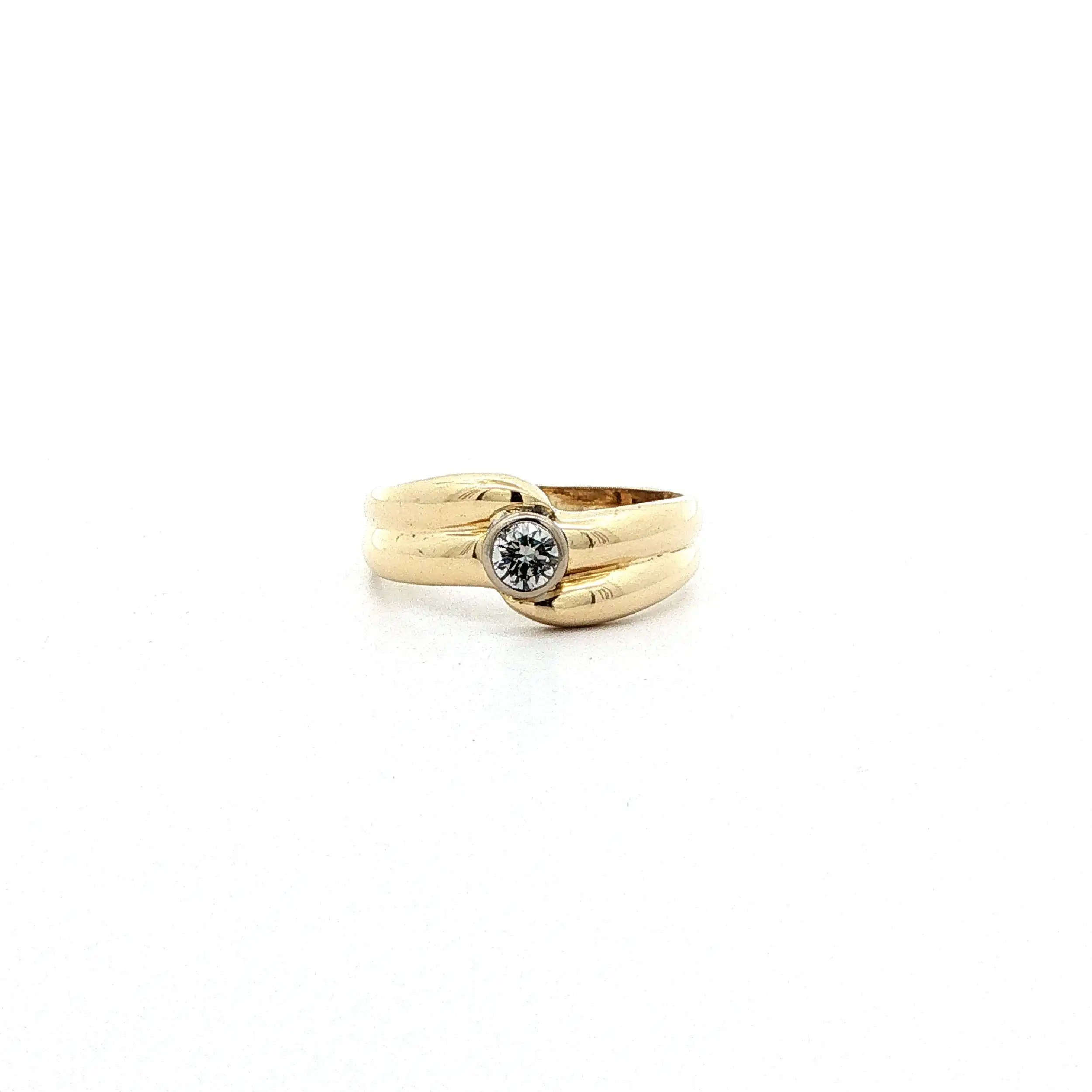 Ring Gelbgold mit Brillant