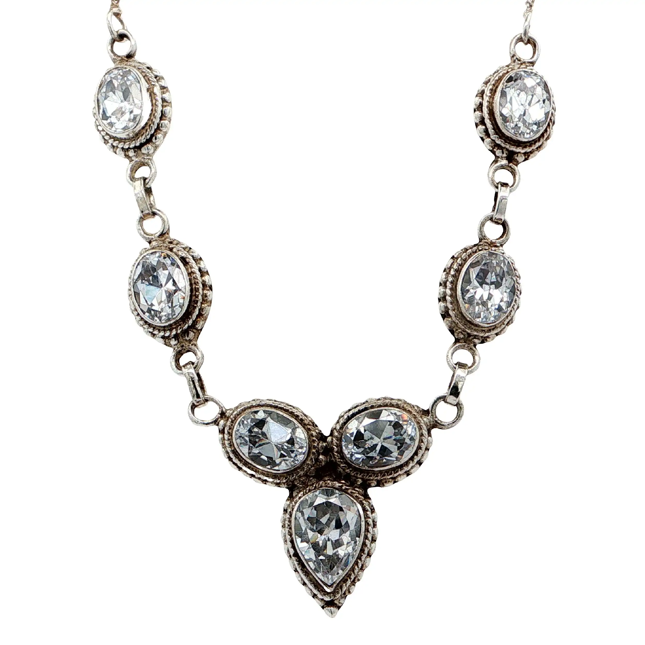 Collier Silber mit Zirkonia