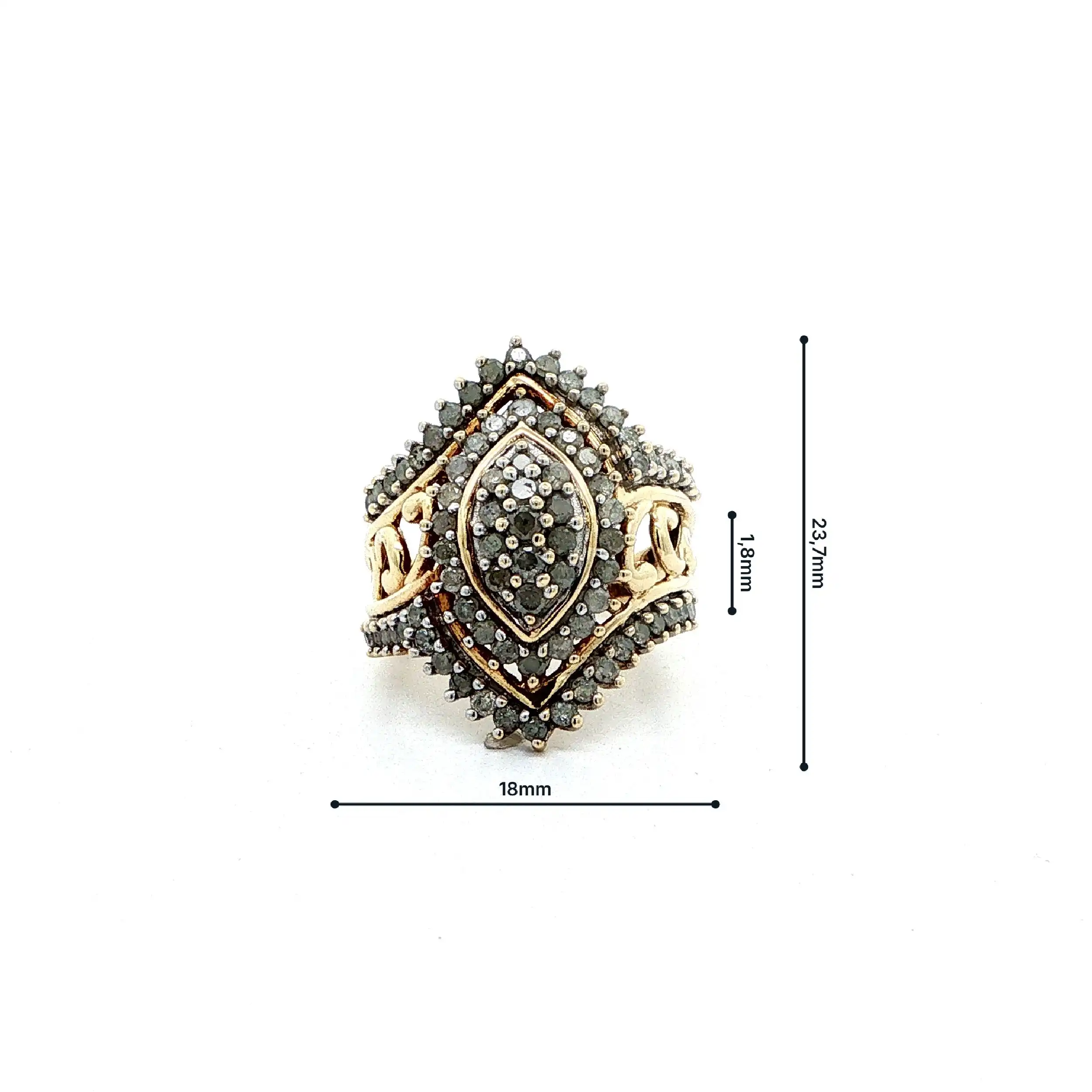 Ring Gelbgold mit Brillanten Ring Gelbgold mit Brillanten