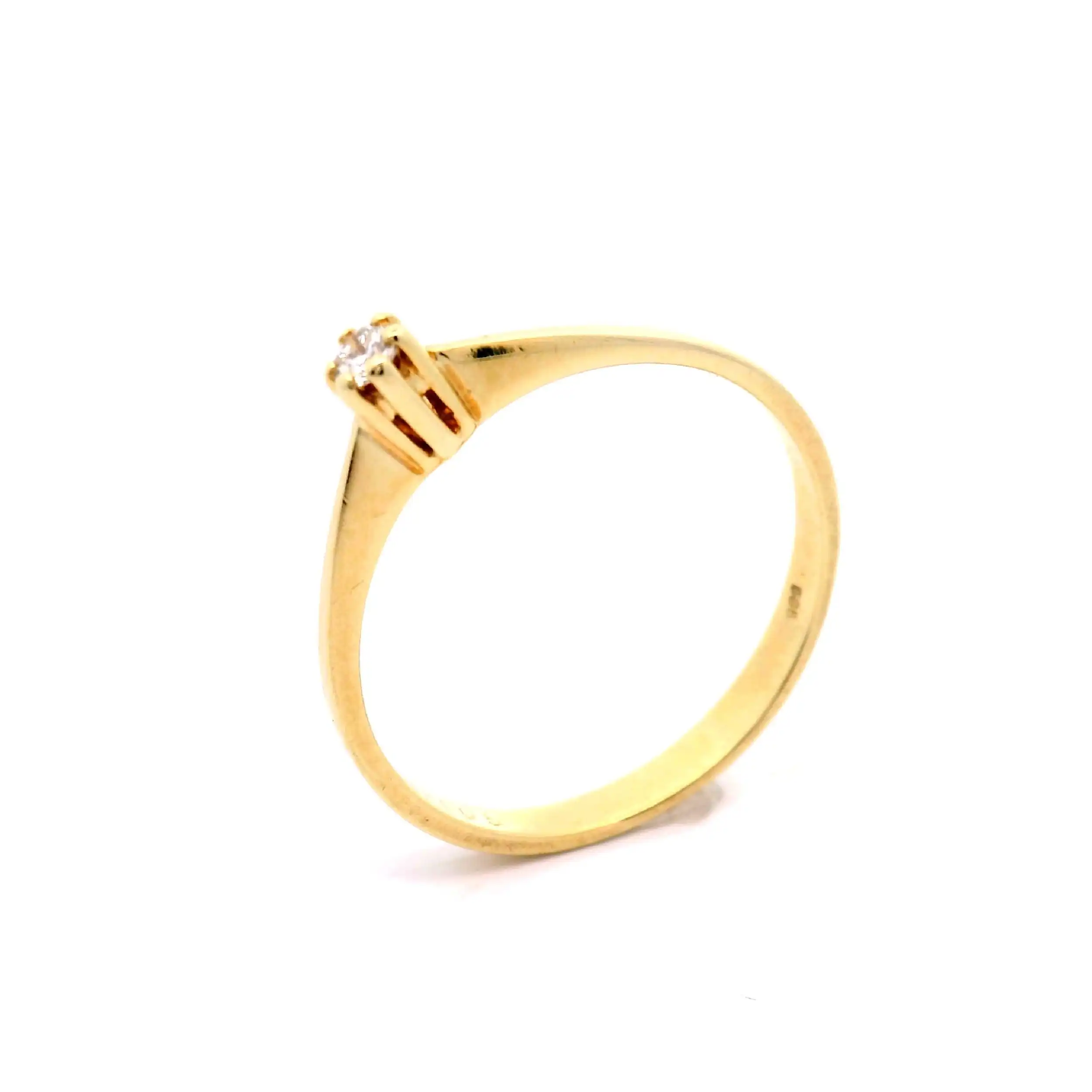 Ring Gelbgold mit Brillant