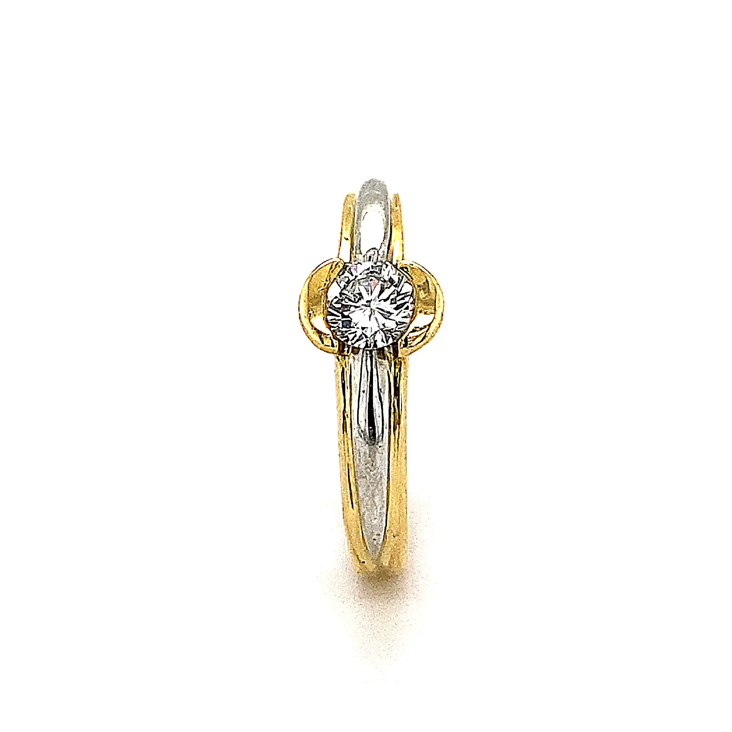 Ring Bicolor mit Brillant Ring Bicolor mit Brillant