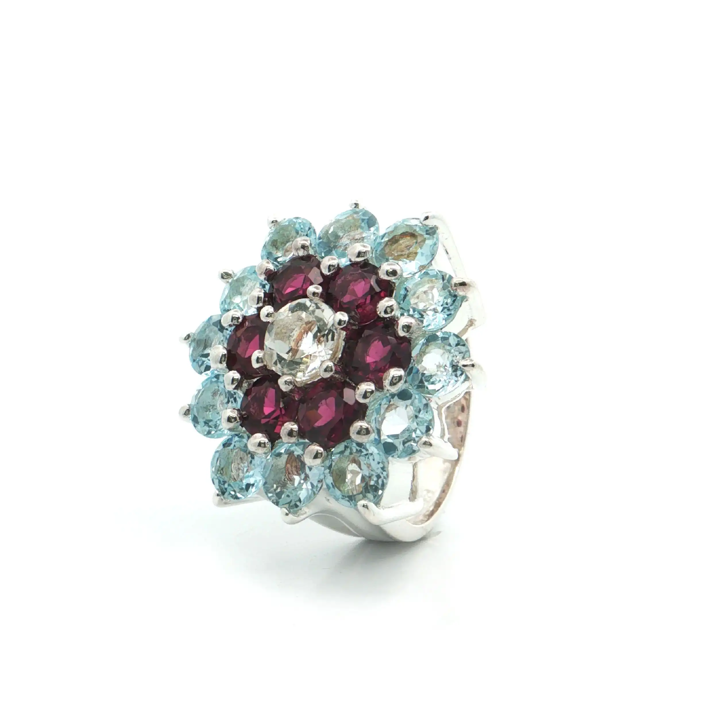 Ring Silber mit bunten Farbsteinen Ring Silber mit bunten Farbsteinen
