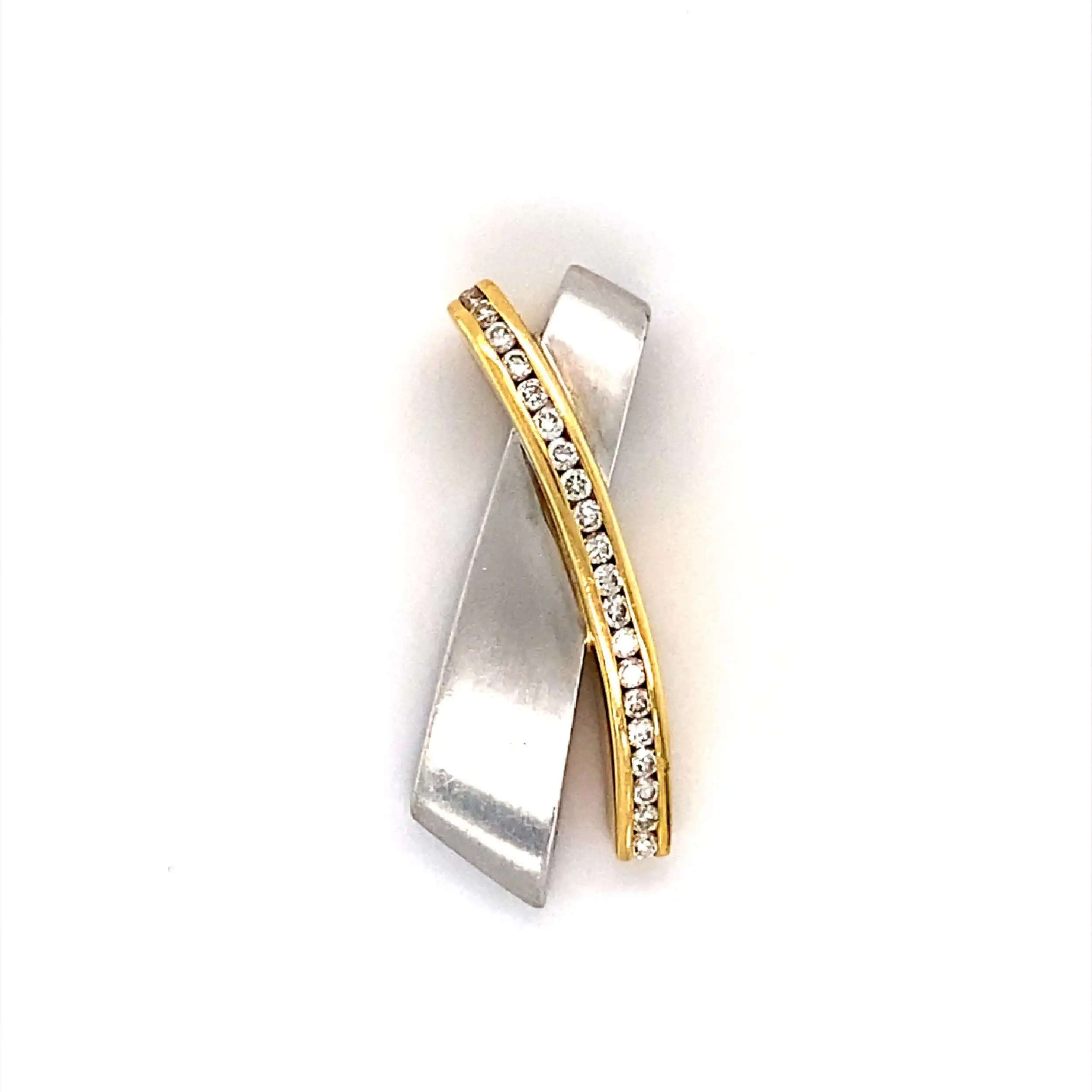Anhänger bicolor mit Brillanten Anhänger bicolor mit Brillanten